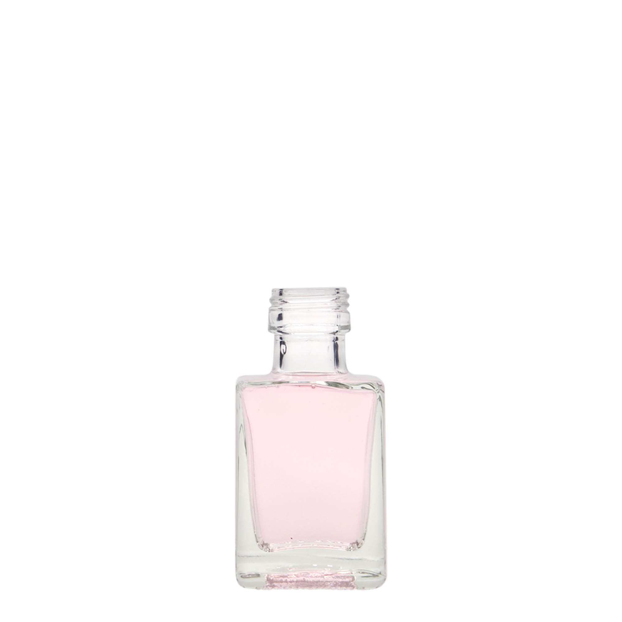 Staklena boca 50 ml 'Cube', kvadratna, otvor: PP 24