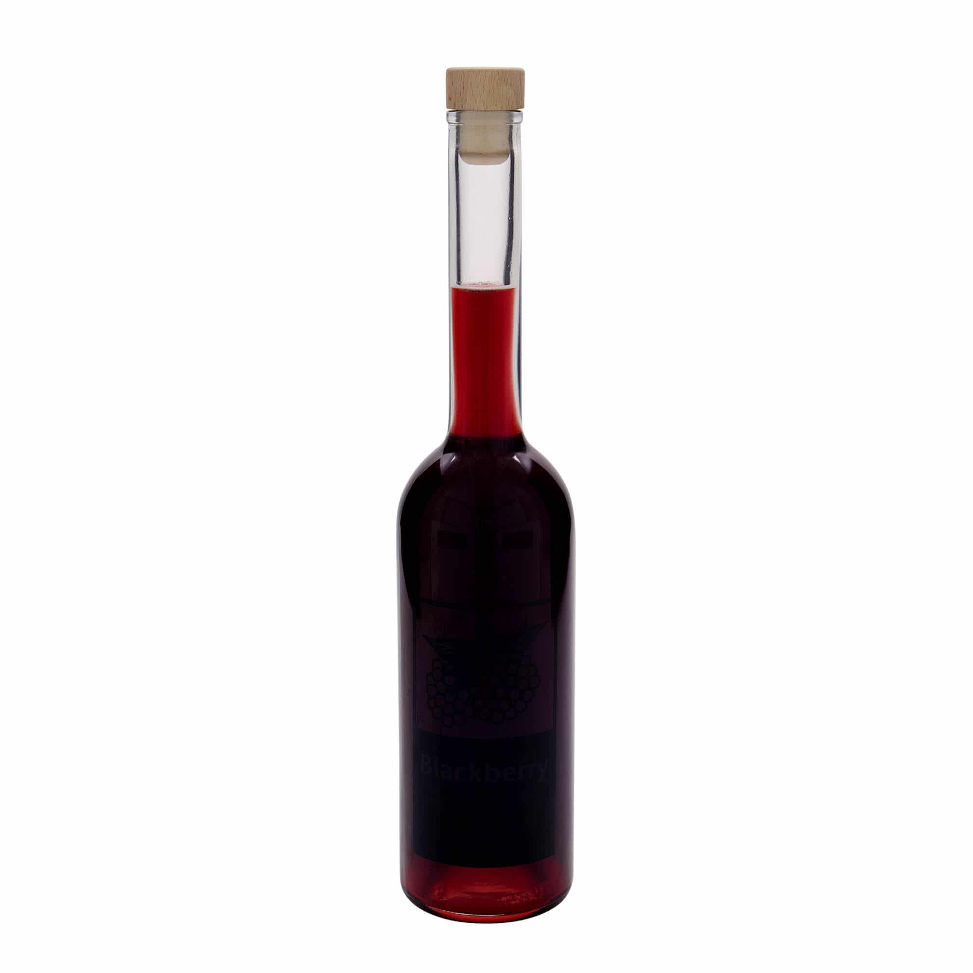 Staklena boca 500 ml 'Opera', motiv: Blackberry, otvor: pluteni čep