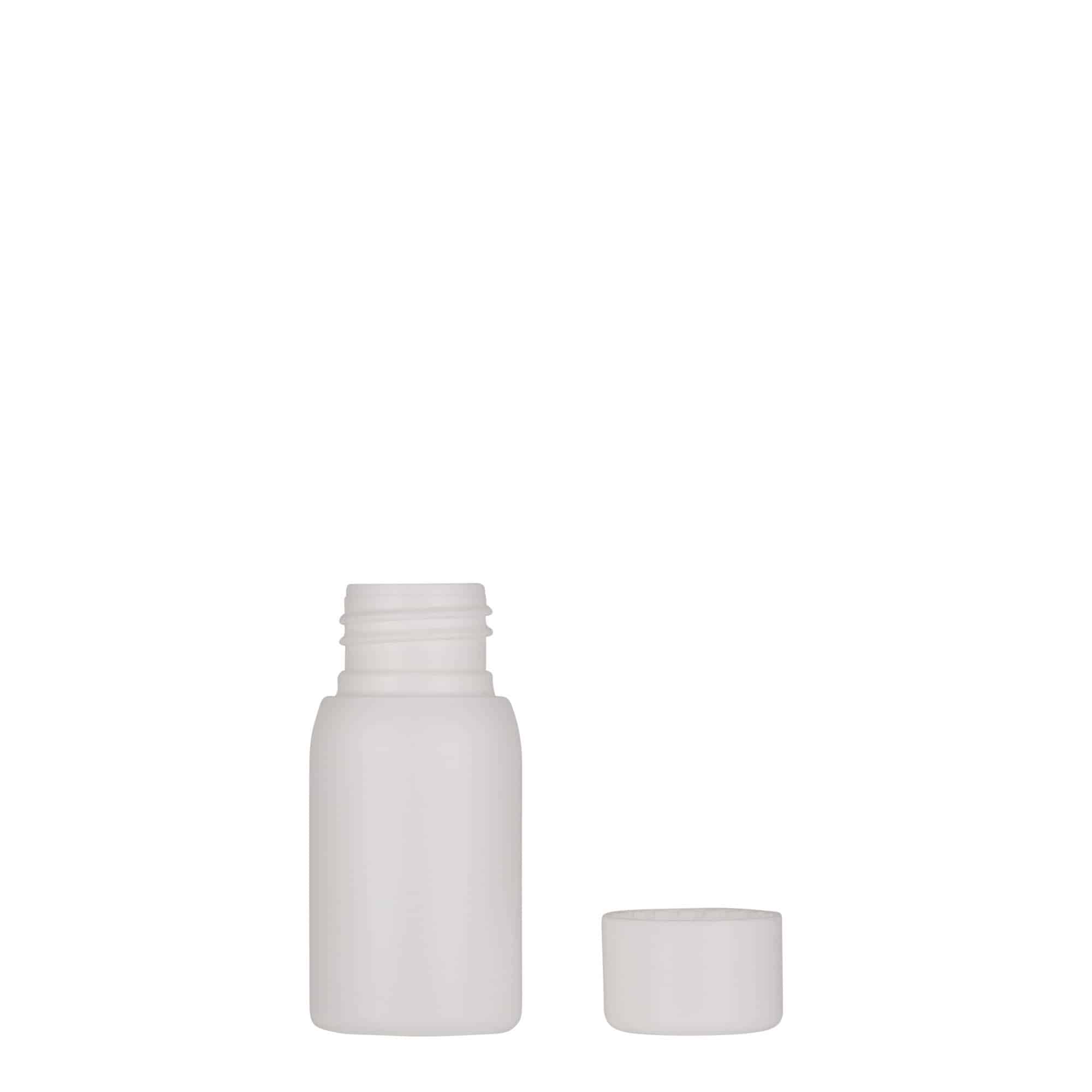 30 ml plastična bočica 'Tuffy', HDPE, bijela, grlo: 24/410
