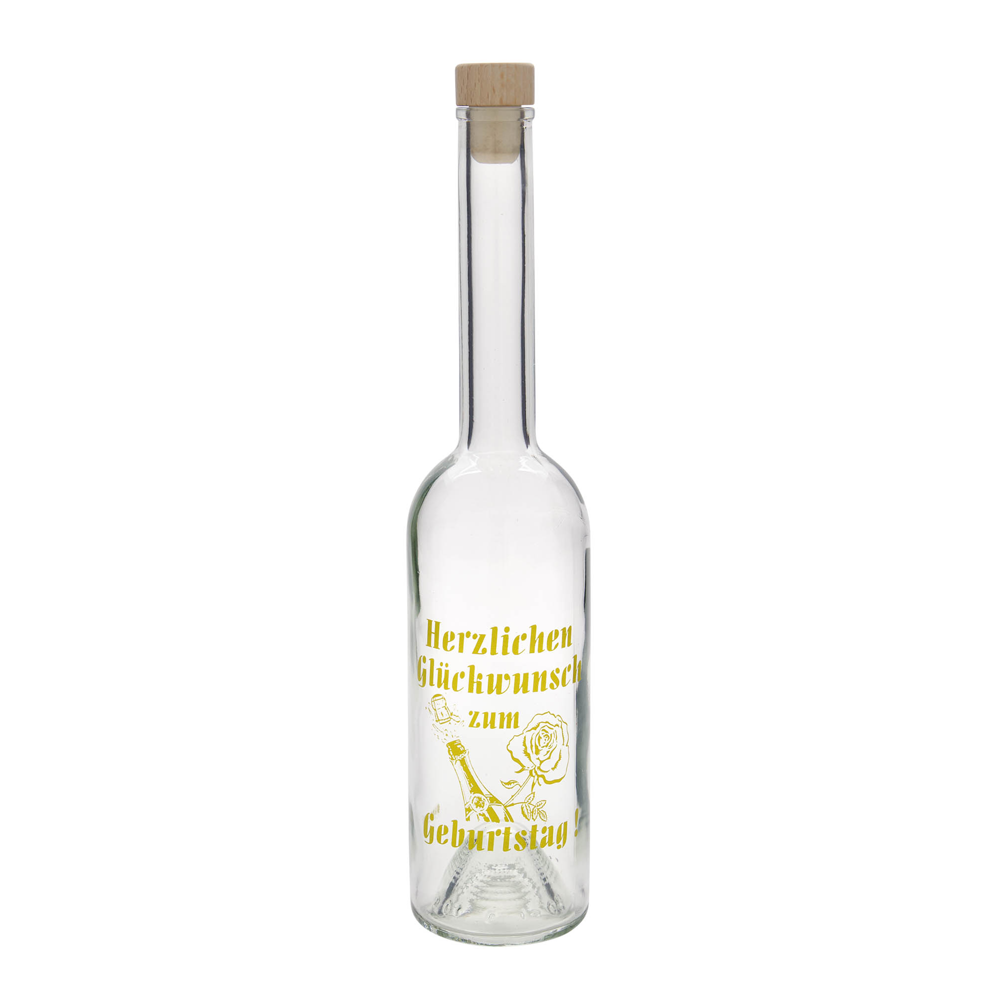 500 ml staklena boca 'Opera', motiv: boca za rođendan, grlo: čep 500 ml staklena boca 'Opera', motiv: boca za rođendan, grlo: čep