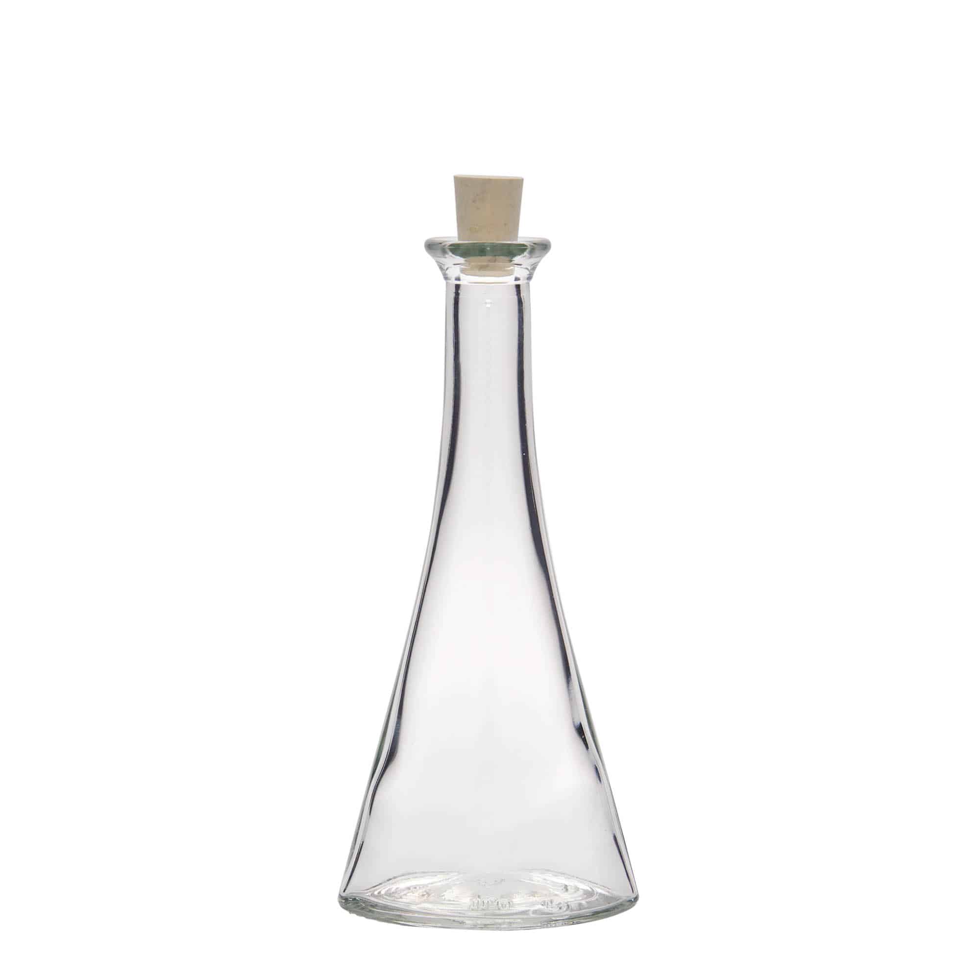 100 ml staklena bočica 'Veronica', polukružna, grlo: pluta