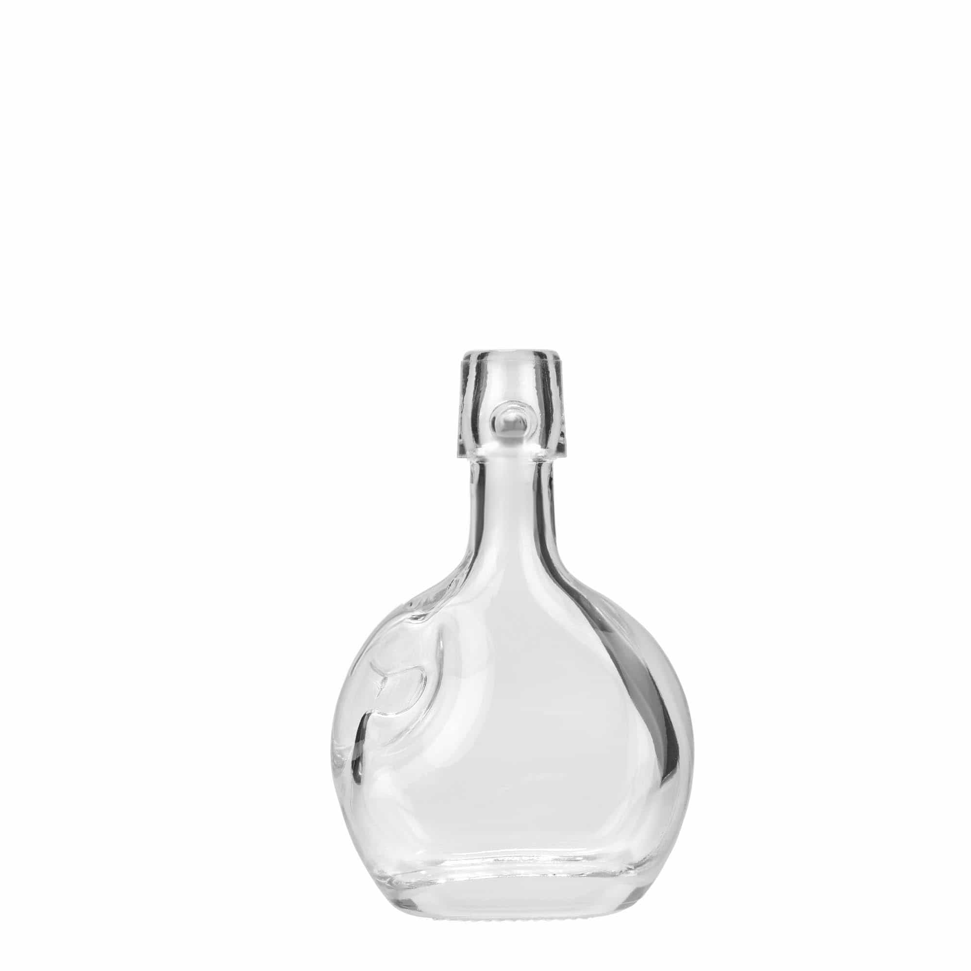 40 ml staklena boca 'Lukas', ovalna, otvor: kopča za zatvaranje