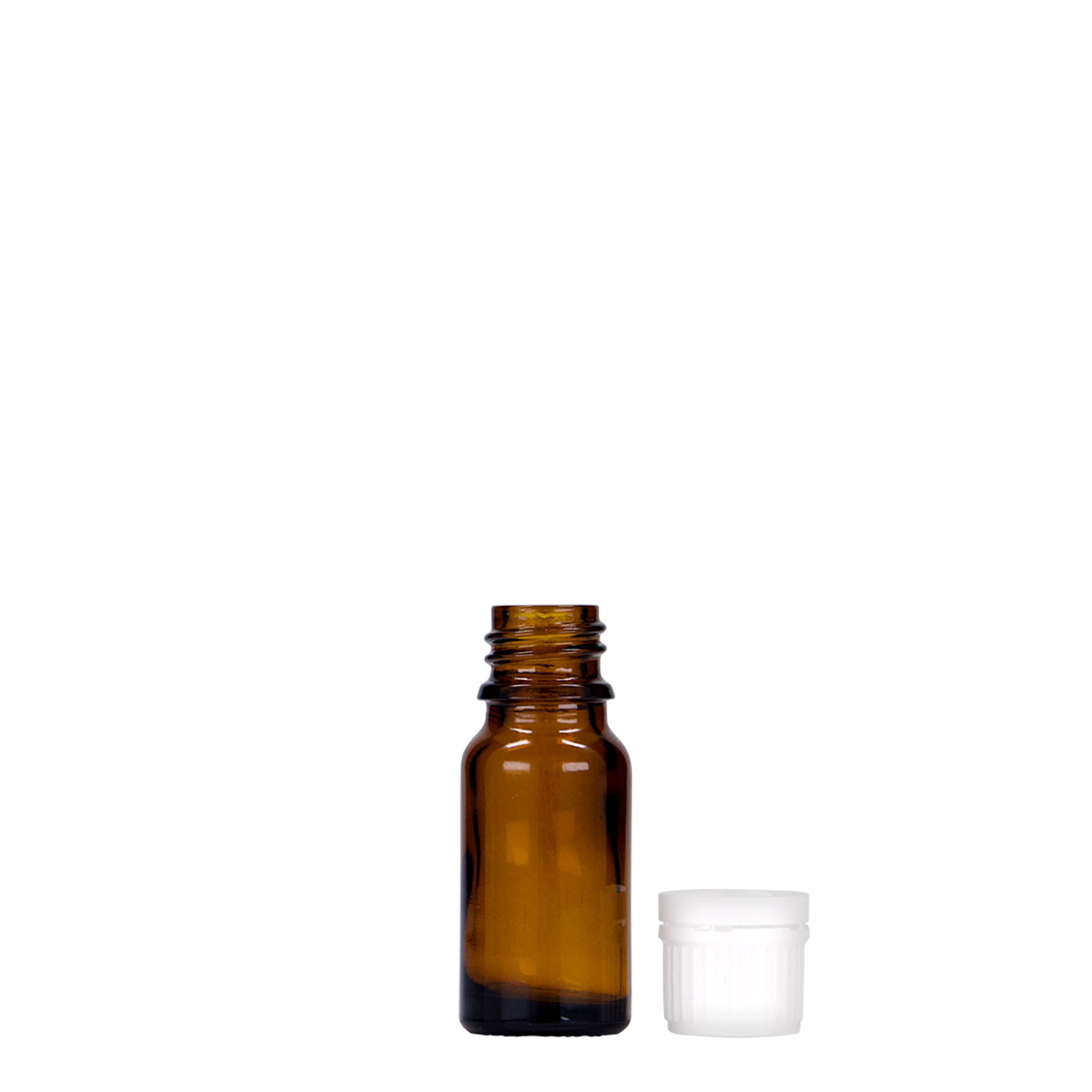 10 ml medicinska bočica, staklena, smeđa, grlo: DIN 18