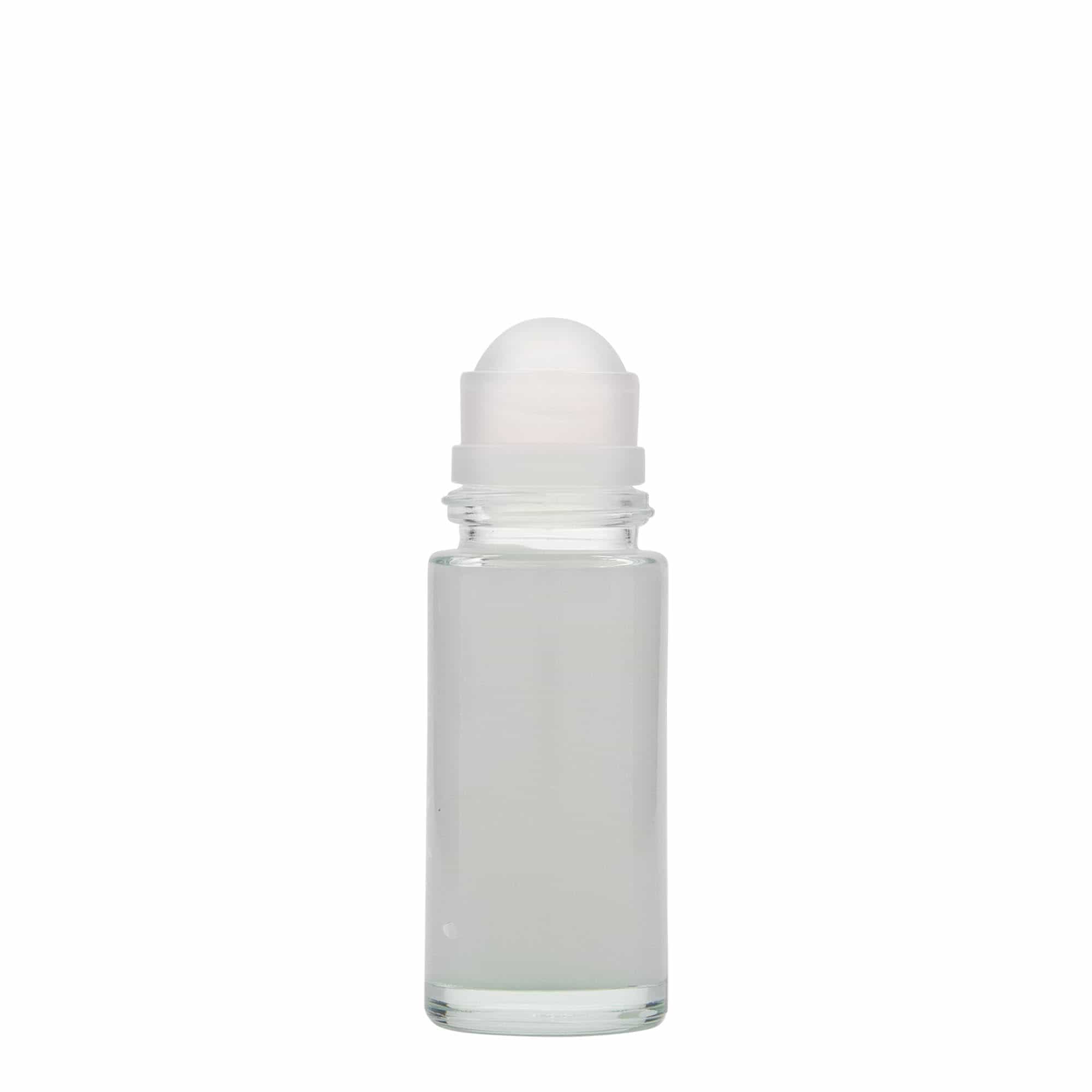 50 ml bočica s roll-on aplikatorom, staklena, grlo: navojni zatvarač