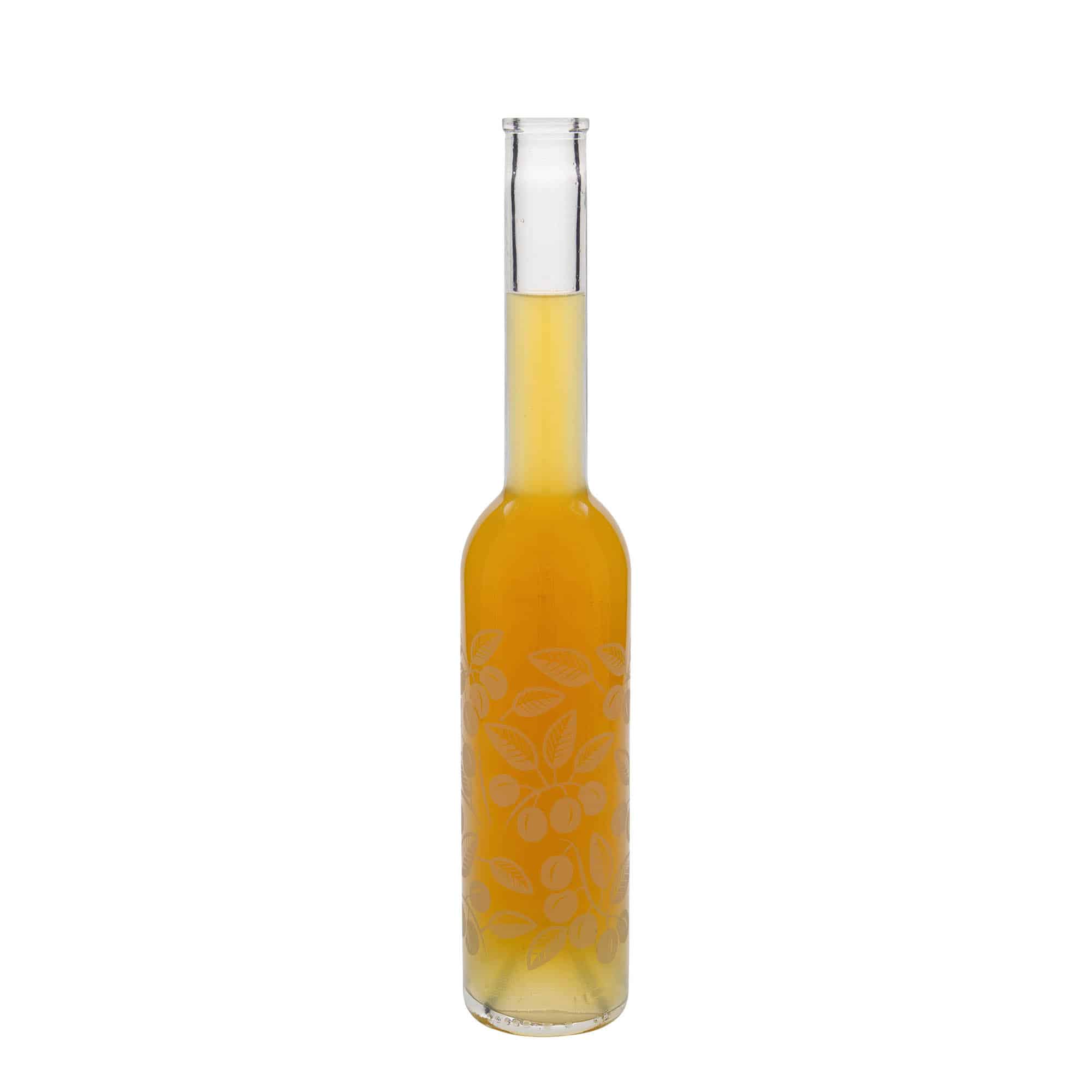 350 ml staklena boca 'Opera', motiv: mirabele, grlo: plutani čep