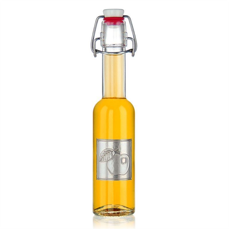 Oznaka od kalaja 'Jabuka', kvadratna, metal, srebrna Oznaka od kalaja 'Jabuka', kvadratna, metal, srebrna