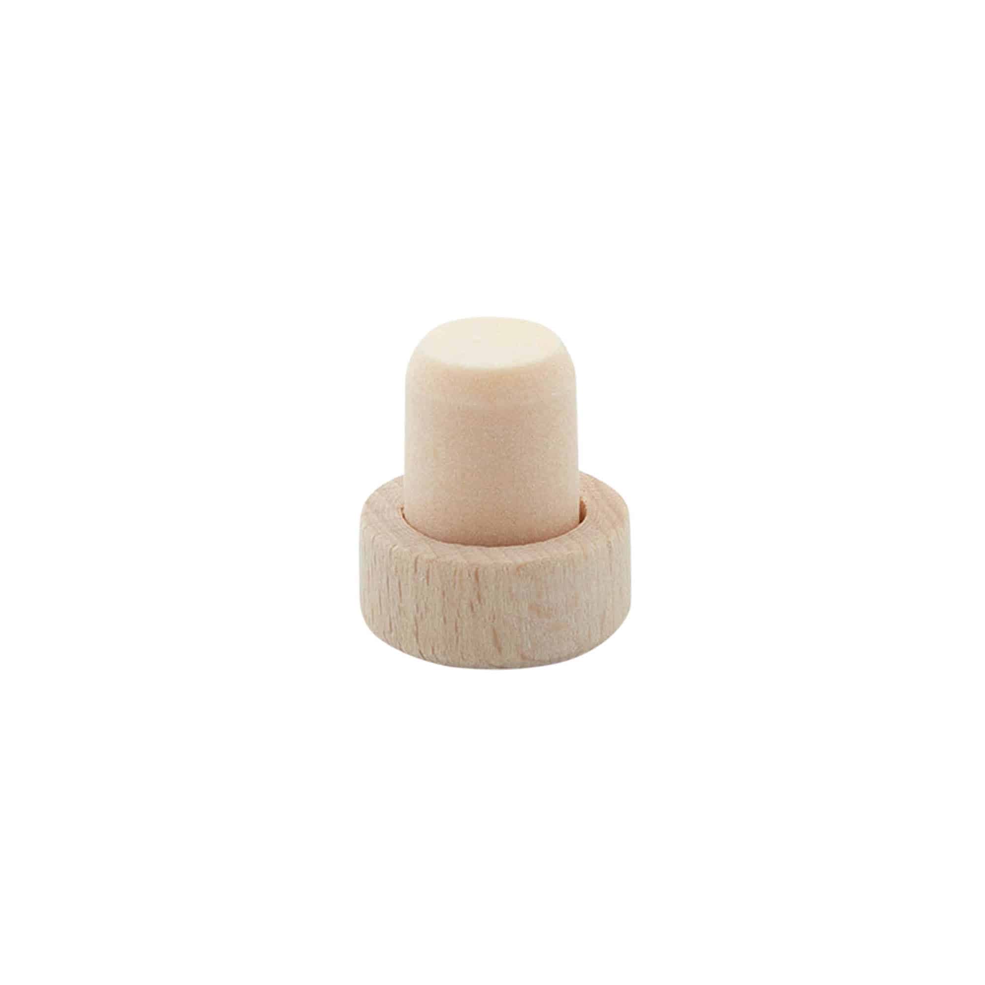 Čep s drškom 14 mm, drvo/plastika, za grlo: čep