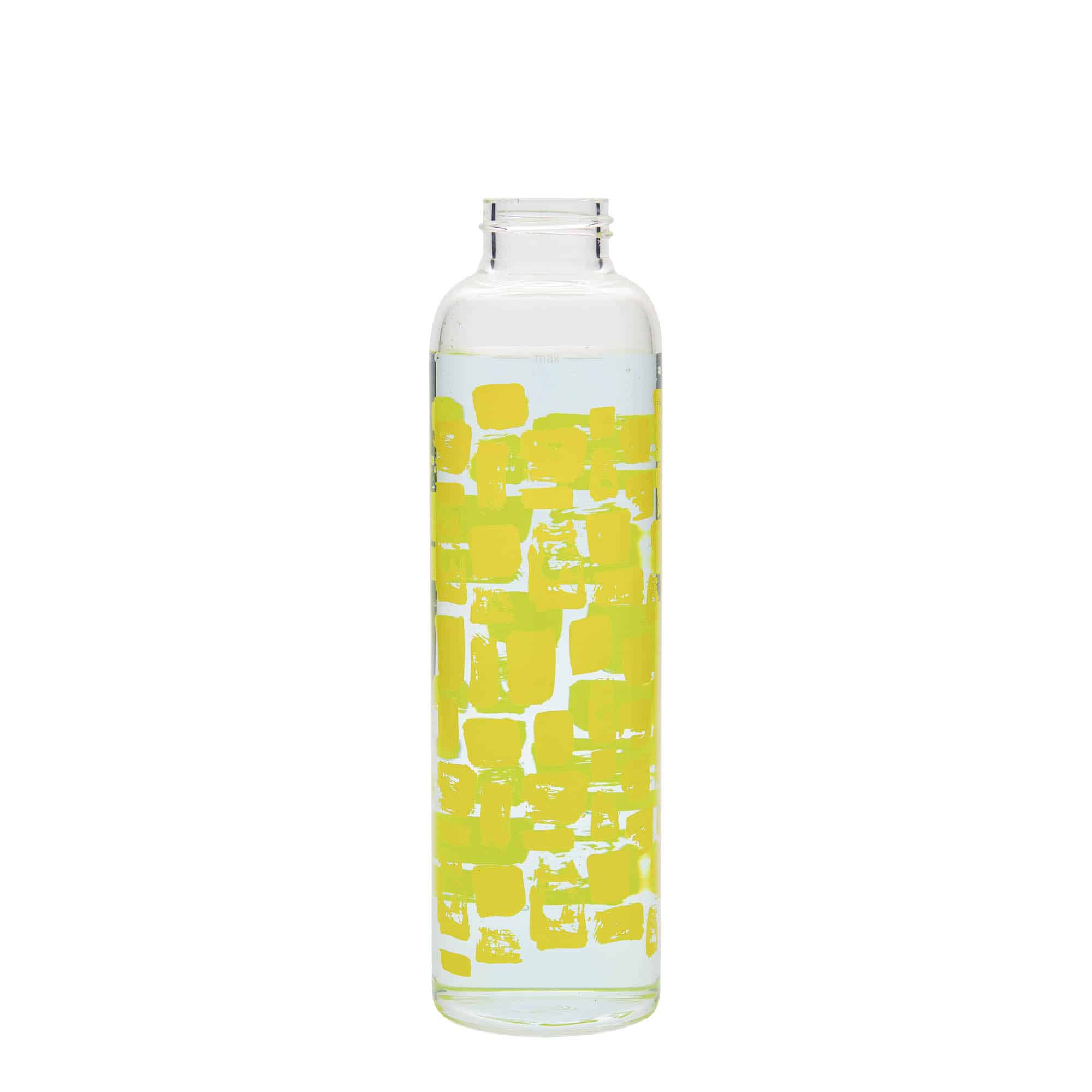 500 ml boca za piće 'Perseus - Žuti pravokutnici', otvor: navojni zatvarač