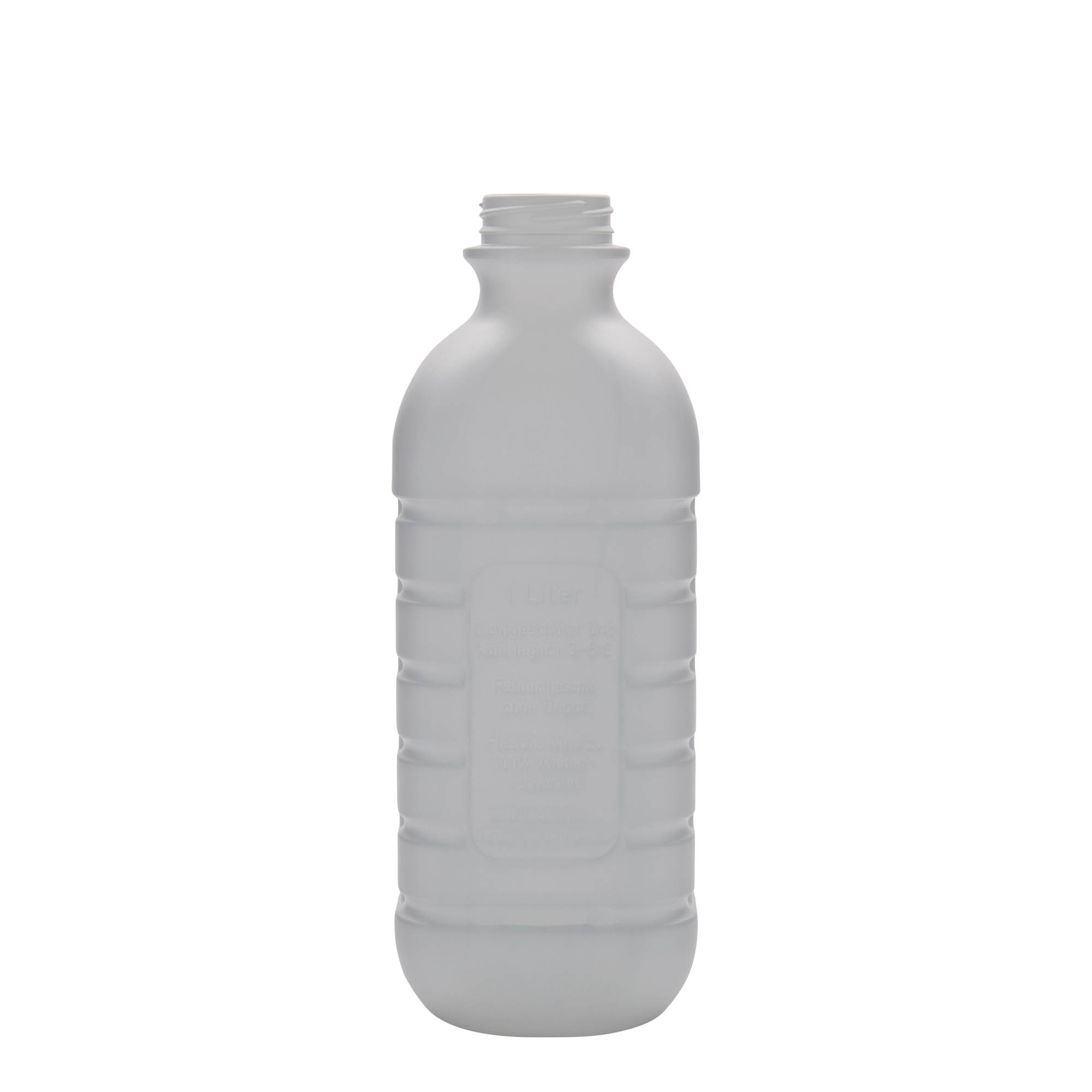 1.000 ml boca za mlijeko, pravokutna, HDPE plastika, bijela, otvor: PEHD40 1.000 ml boca za mlijeko, pravokutna, HDPE plastika, bijela, otvor: PEHD40