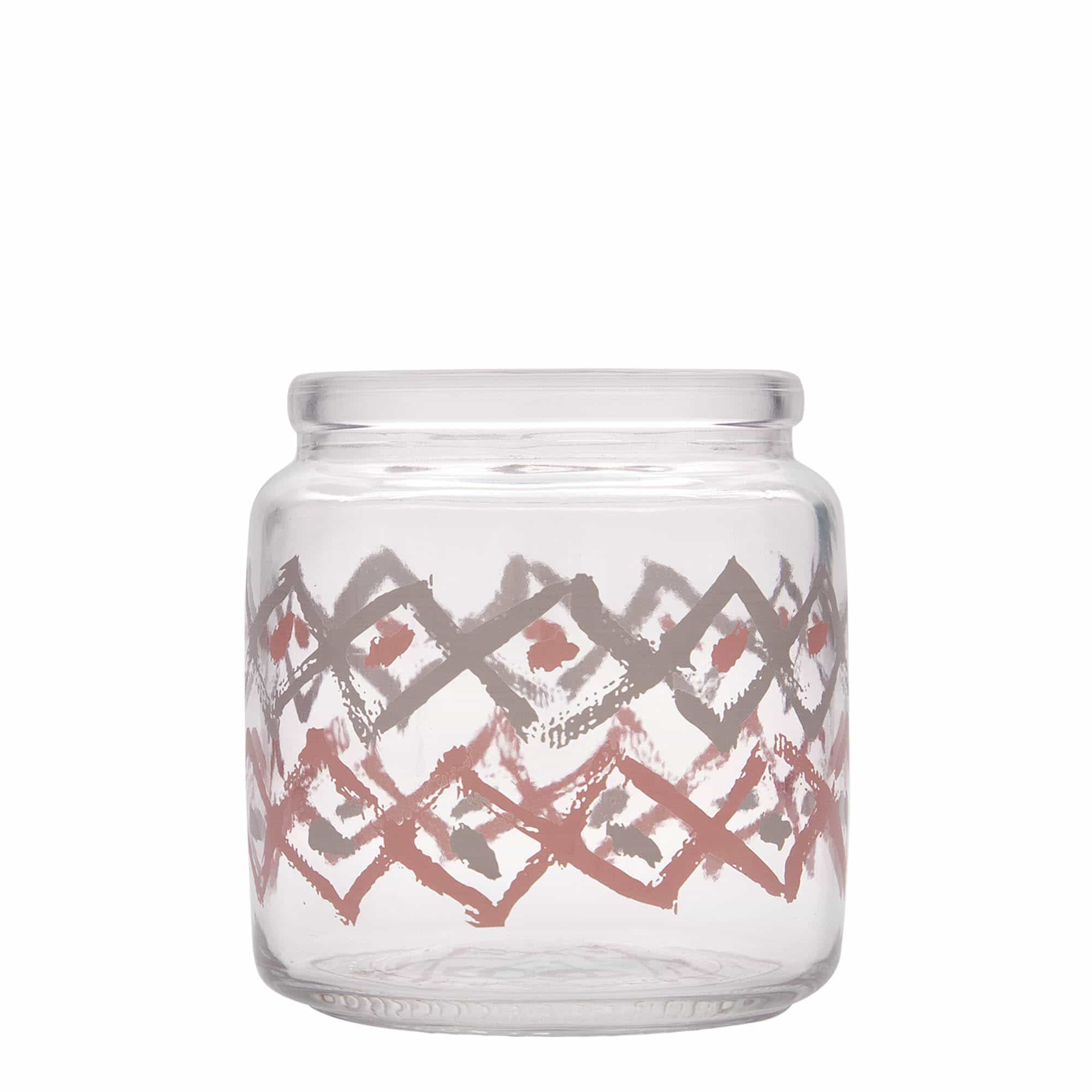 750 ml staklena boca sa čepom 'Giara', motiv: Manolibera rosa, otvor: čep