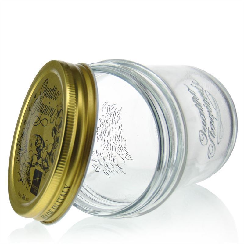 320 ml staklenka za ukiseljivanje 'Quattro Stagioni', otvor: navojni zatvarač 320 ml staklenka za ukiseljivanje 'Quattro Stagioni', otvor: navojni zatvarač