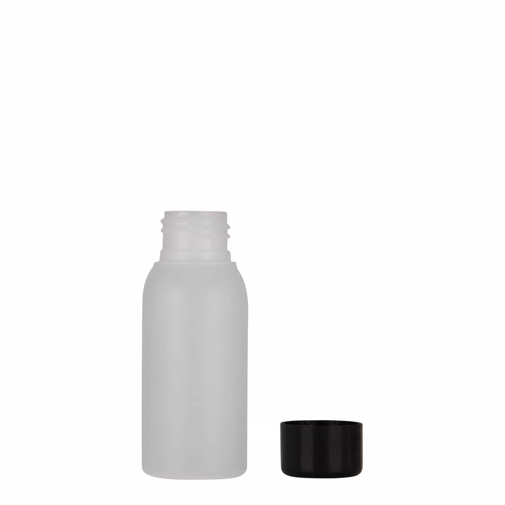 50 ml plastična bočica 'Tuffy', HDPE, prirodna, grlo: 24/410
