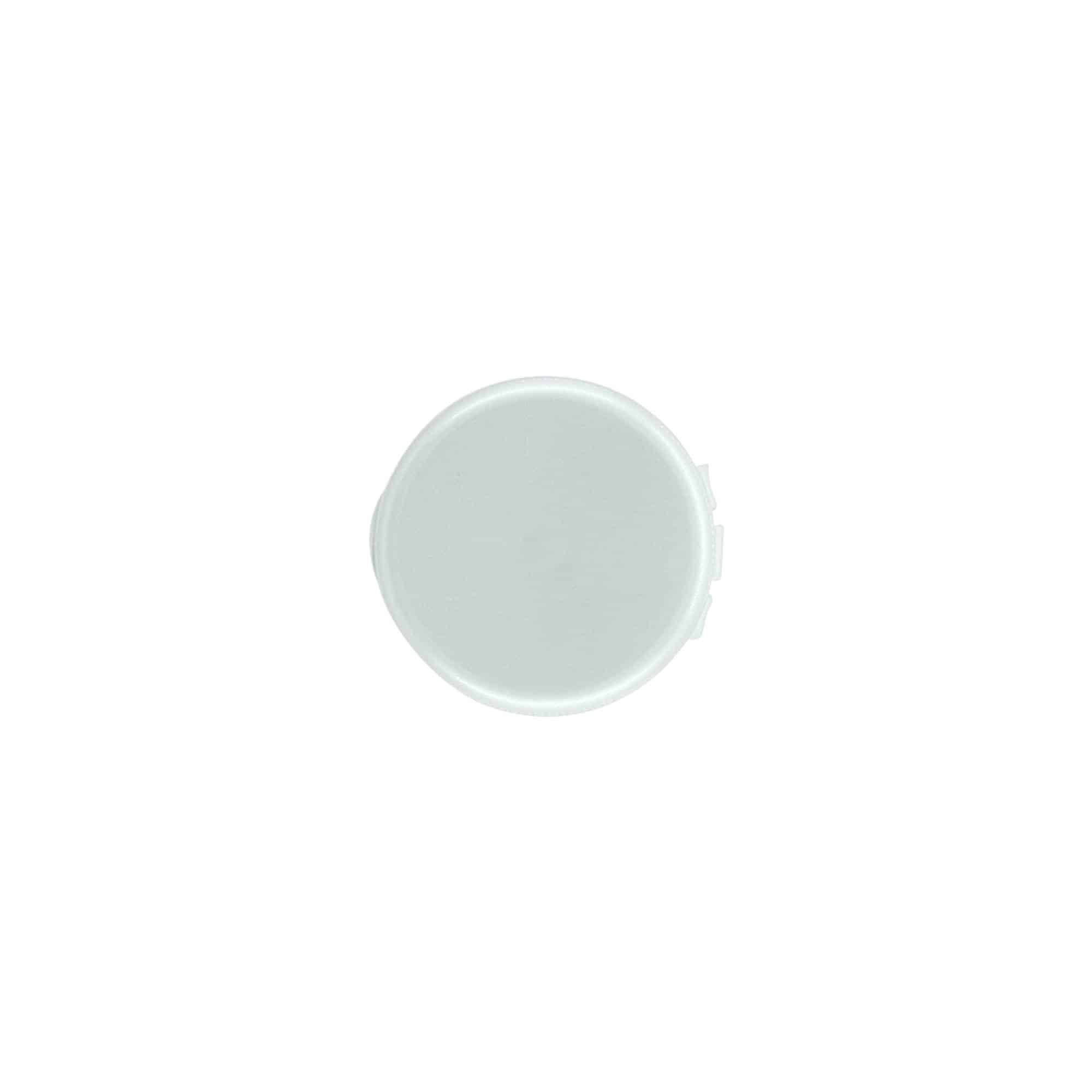 Navojni čep s preklopom, PP plastika, srebrni, za otvor: 24/410