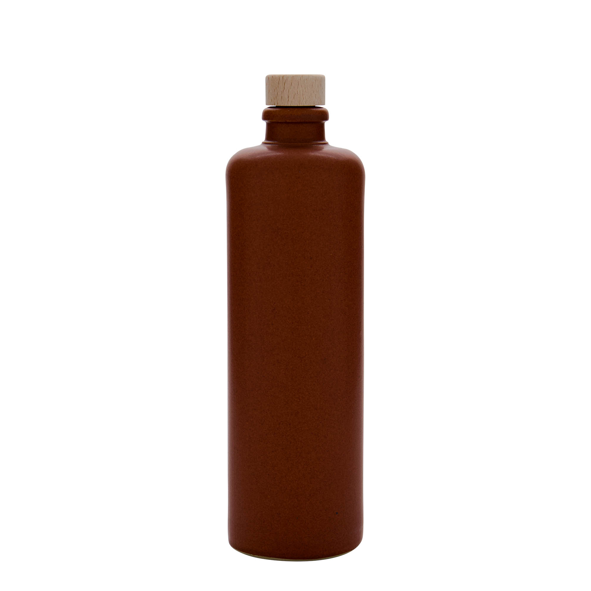 500 ml glineni vrč, kamenina, crveno-smeđi, otvor: pluta