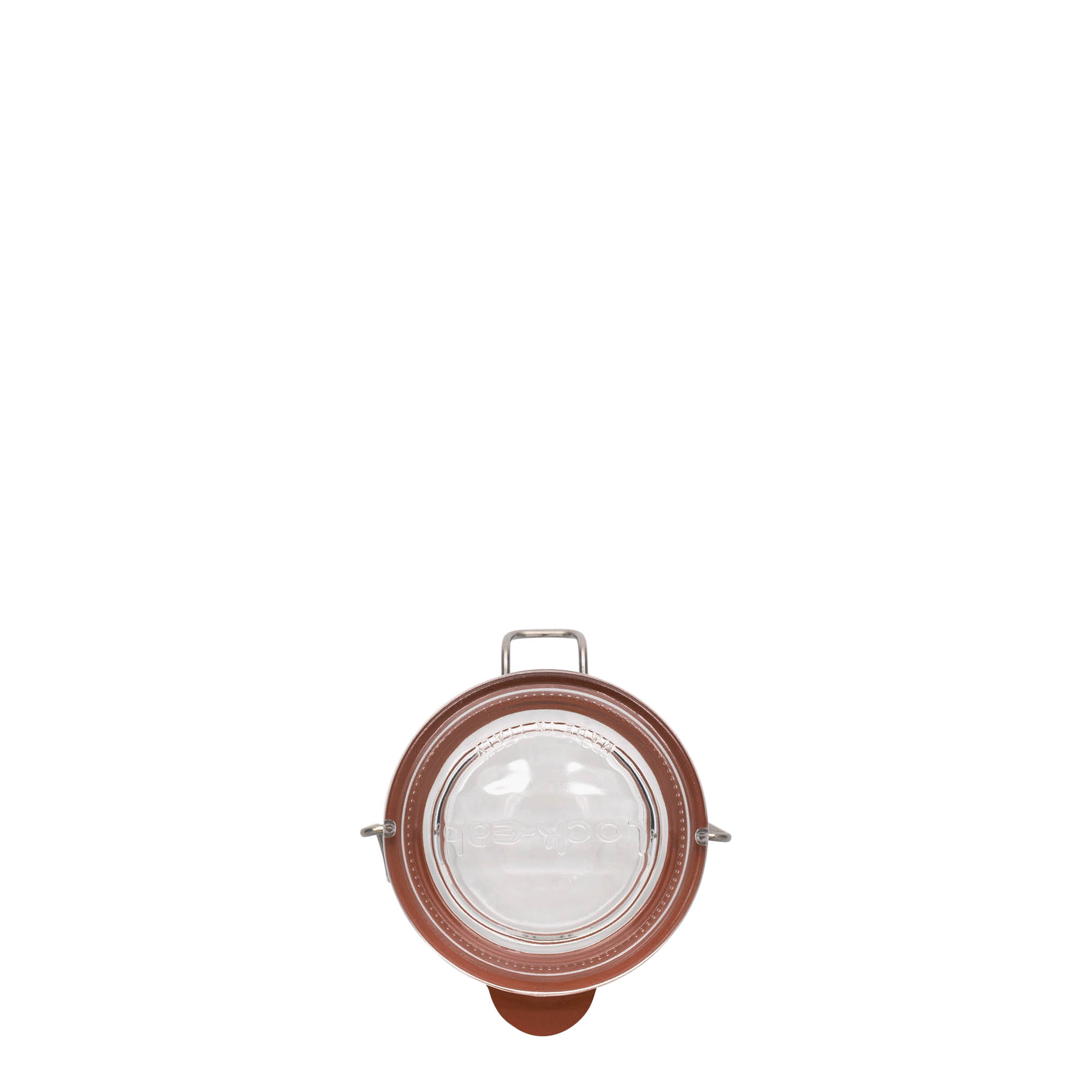 80 ml staklena tegla s metalnim zatvaračem 'Lock-Eat', otvor: metalni zatvarač s kopčom