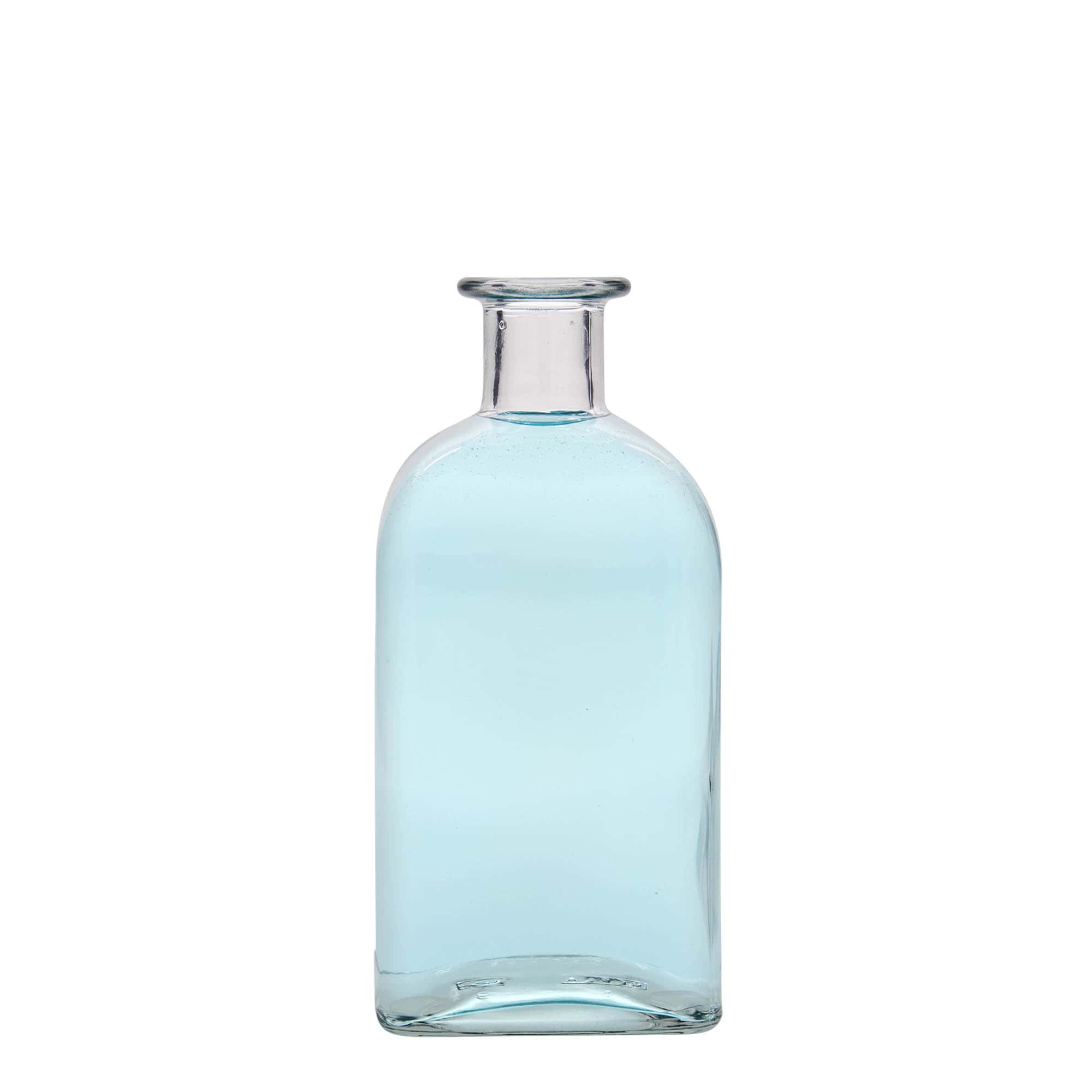 500 ml staklena boca Apotheker Carré, četvrtasta, otvor: pluta