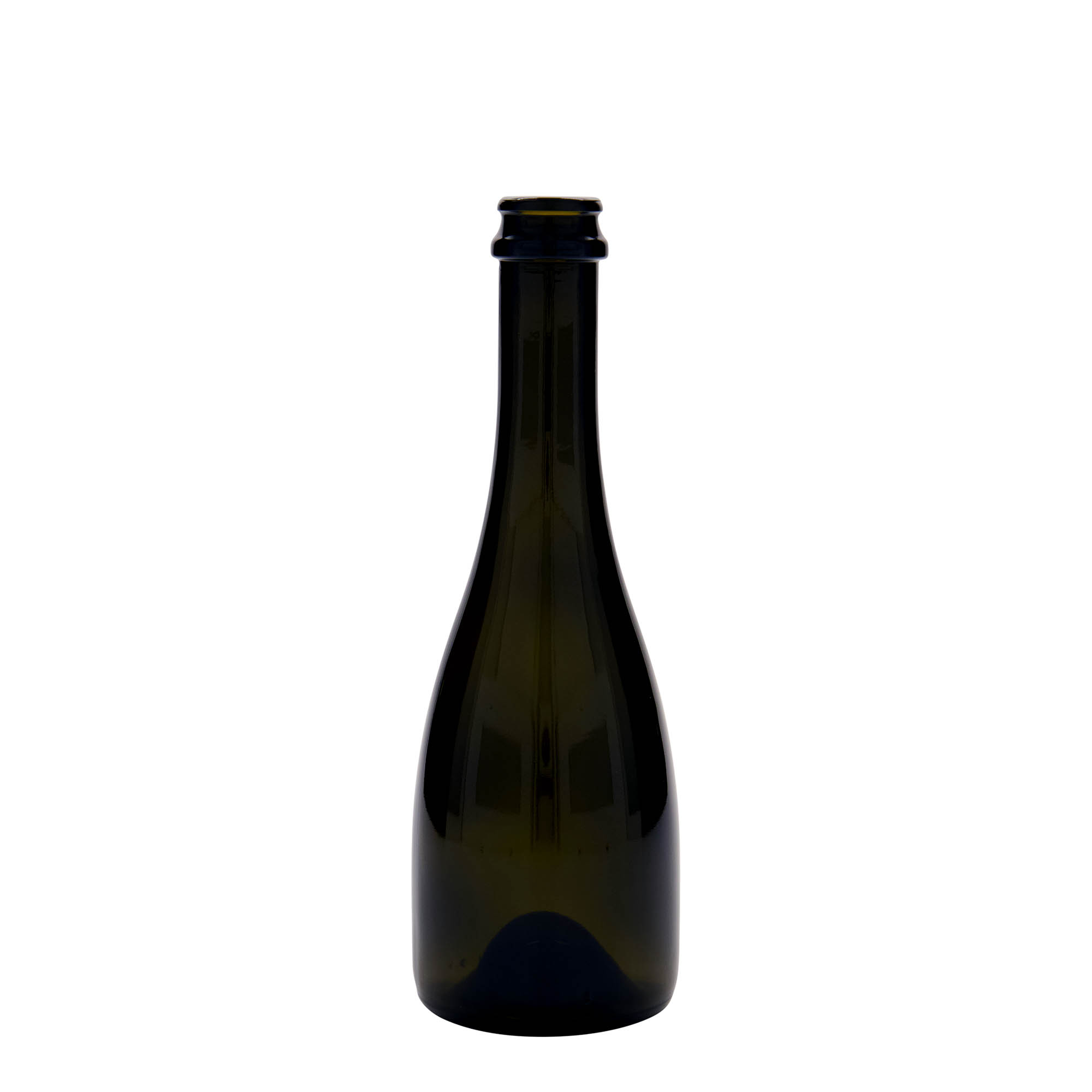 330 ml boca za pivo/šampanjac 'Tosca', staklo, antikno zeleno, otvor: krunski čep