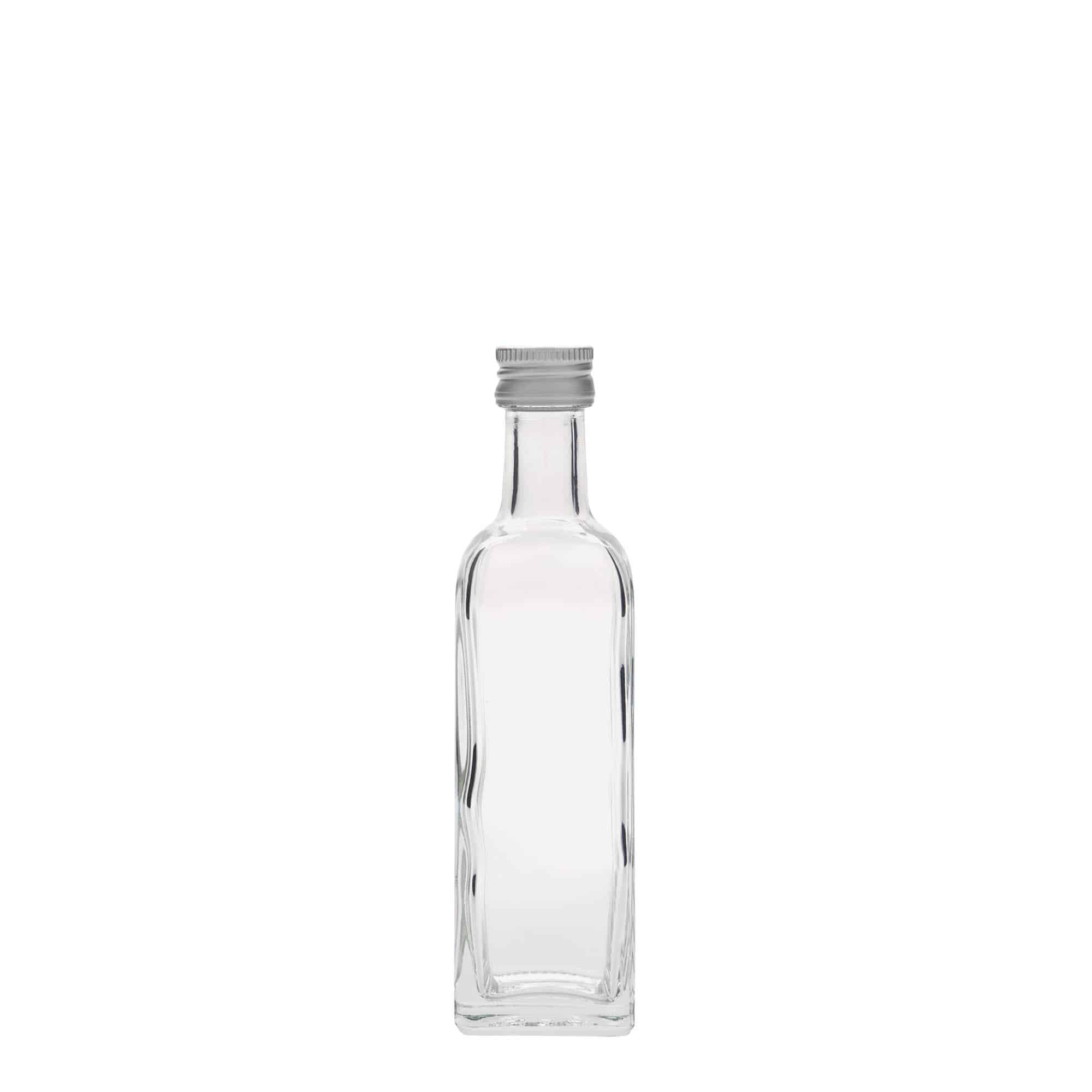 60 ml staklena boca 'Marasca', četvrtasta, grlo: PP 18