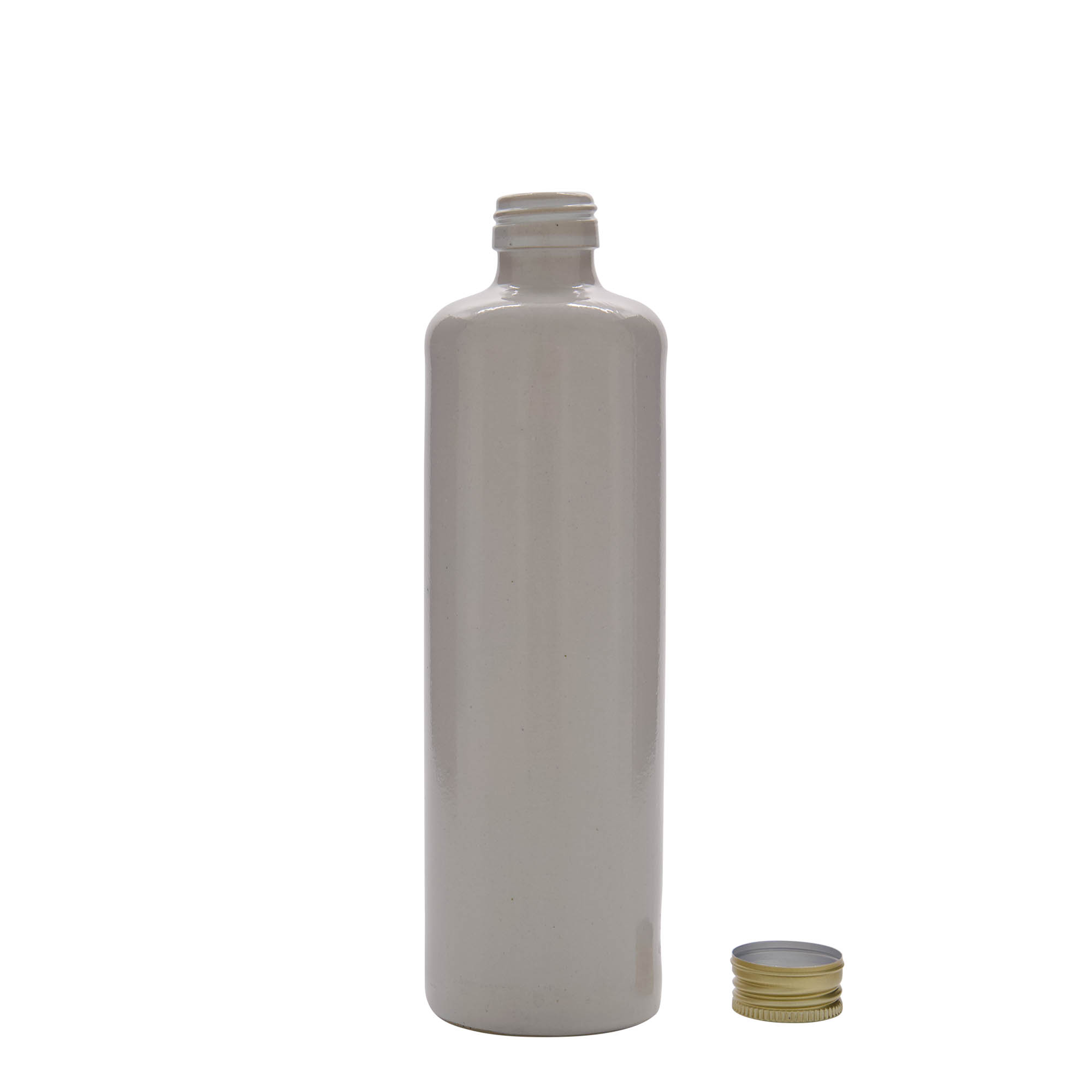 500 ml glineni vrč, kamenina, bijeli, otvor: PP 31,5