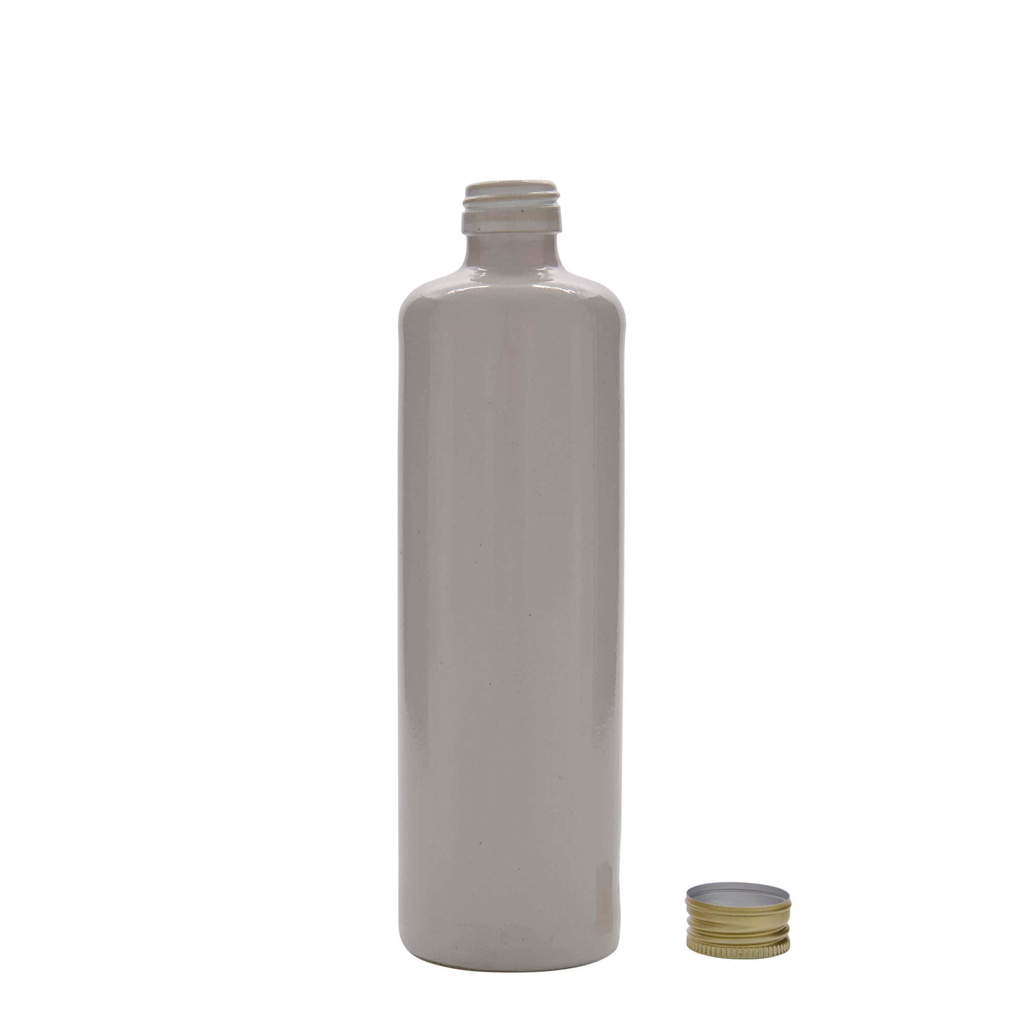 500 ml glineni vrč, kamenina, bijeli, otvor: PP 31,5