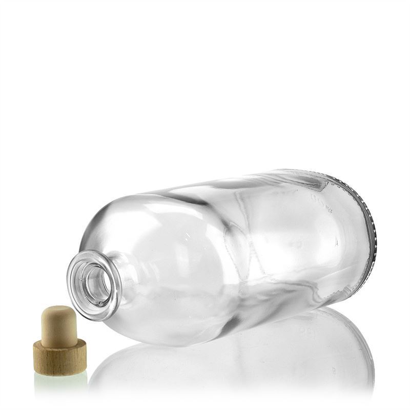 1.000 ml staklena boca 'Dundee', ovalna, otvor: pluta 1.000 ml staklena boca 'Dundee', ovalna, otvor: pluta