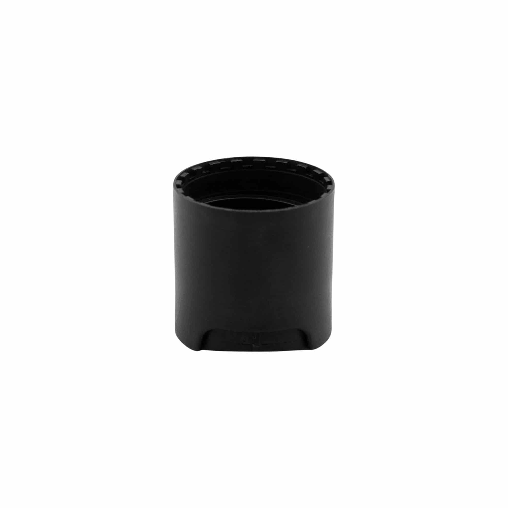 Navojni čep Disc Top, PP plastika, crni, za otvor: 24/410