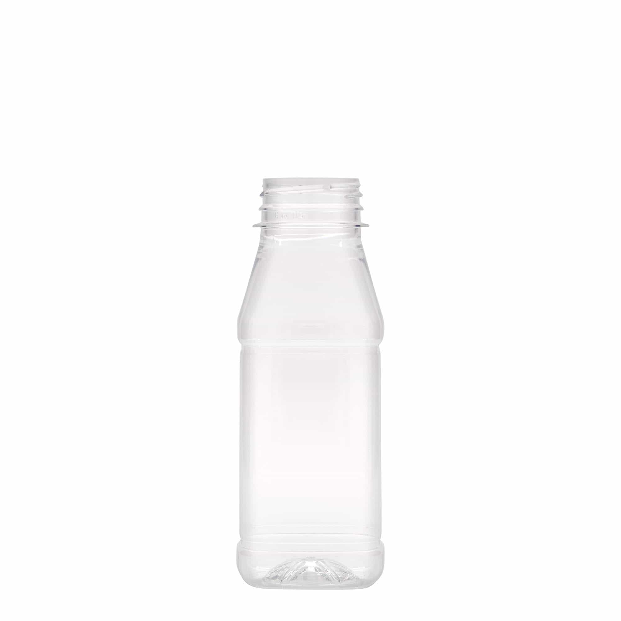 250 ml PET-boca 'Milk and Juice Carré', kvadratna, plastika, grlo: 38 mm