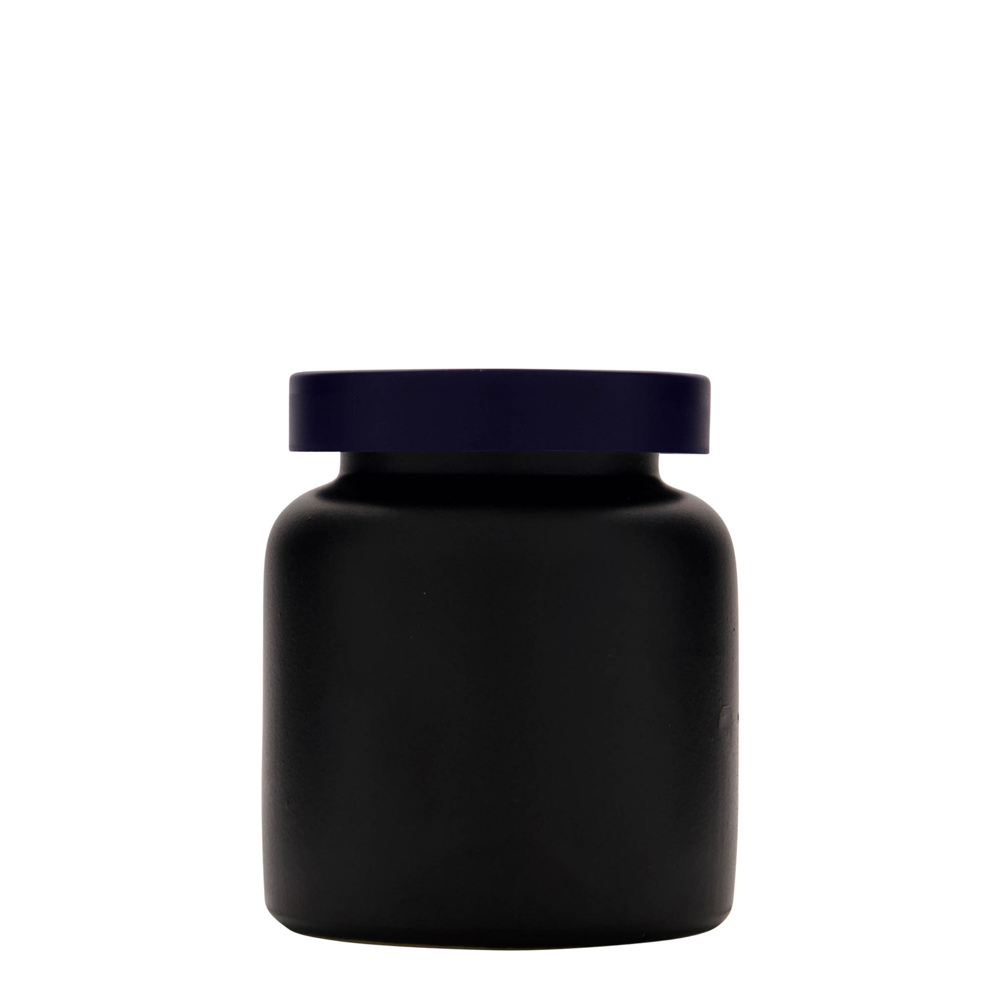 270 ml lonac od kamene keramike, crni, otvor: poklopac na navoj