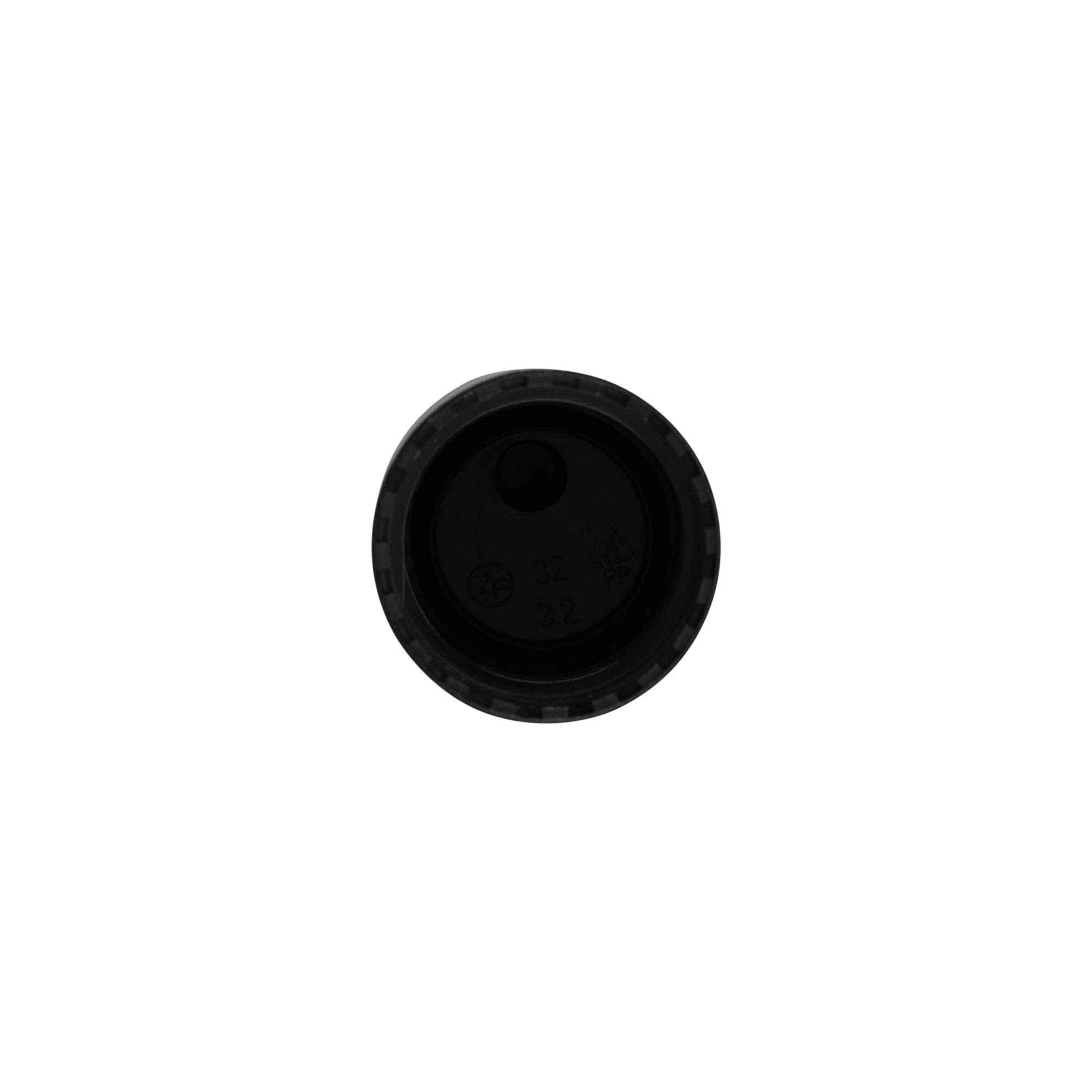 Navojni zatvarač Disc Top, PP plastika, crni, za grlo: 24/410 Navojni zatvarač Disc Top, PP plastika, crni, za grlo: 24/410