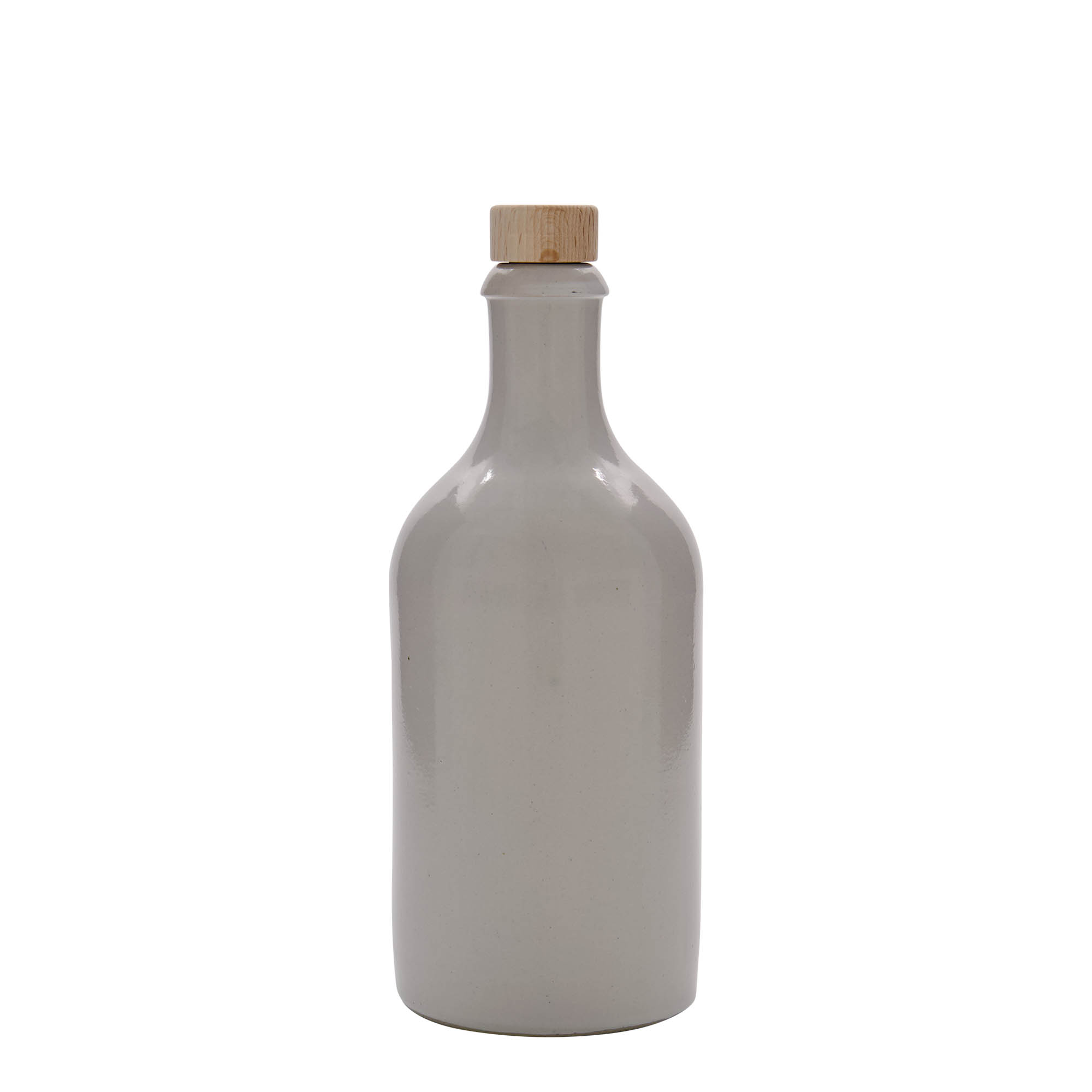 500 ml glineni vrč, kamenina, bijeli, otvor: pluta