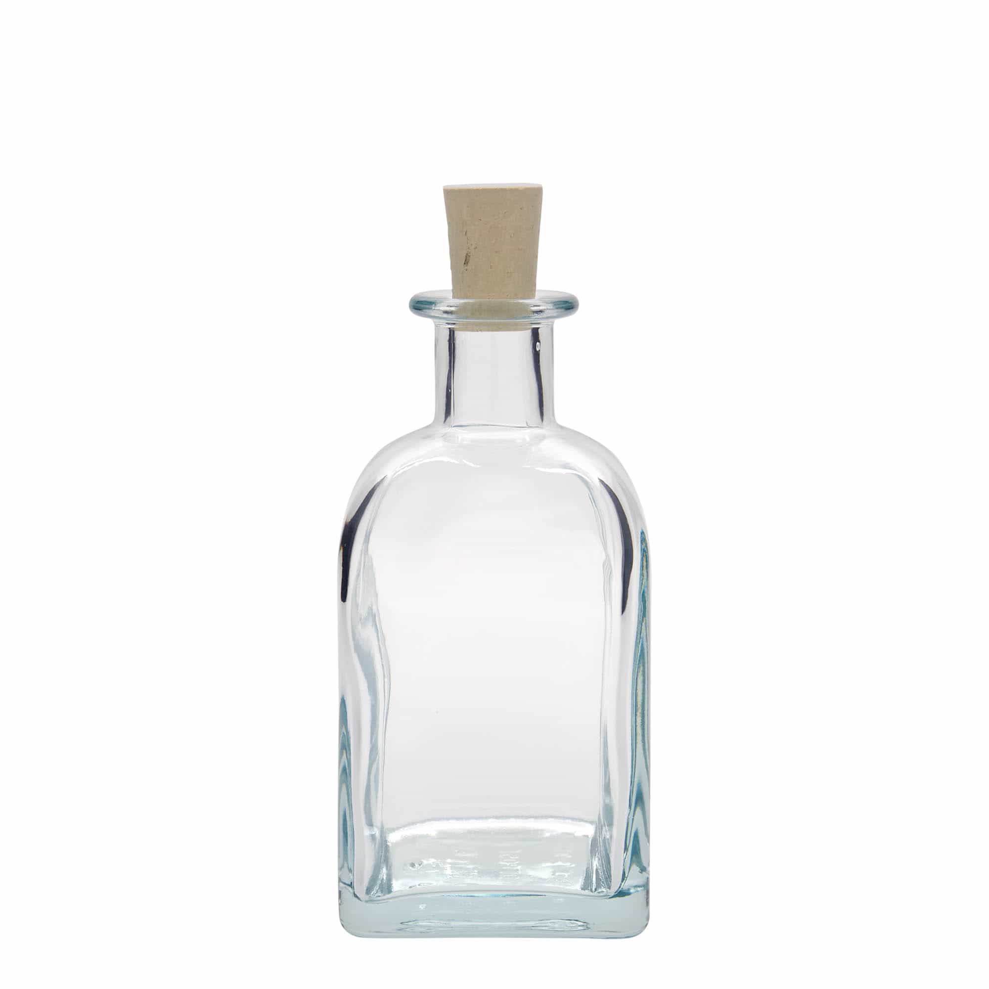 350 ml staklena boca Apotheker Carré, četvrtasta, otvor: plutani čep