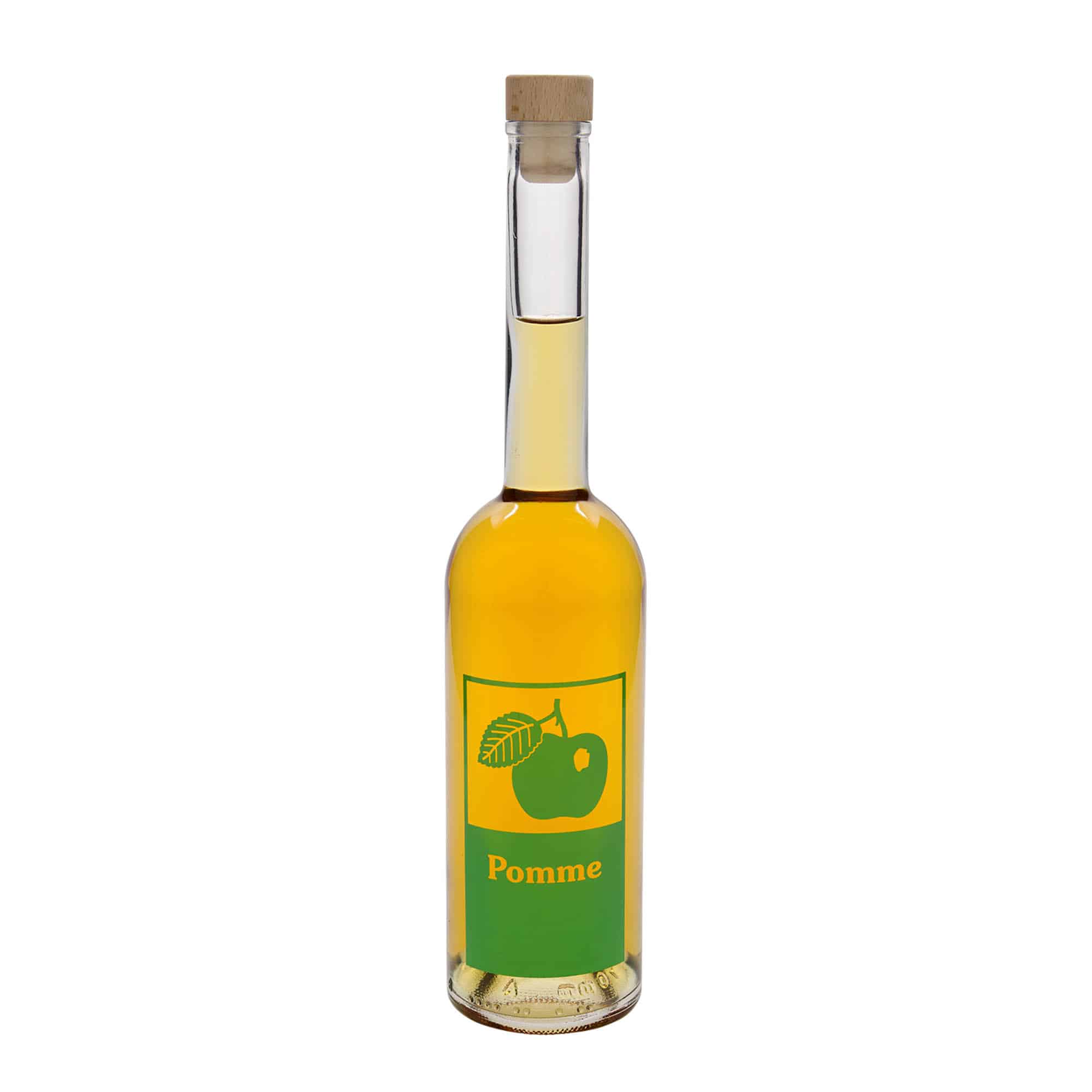 Staklena boca 500 ml 'Opera', motiv: Pomme, otvor: pluteni čep