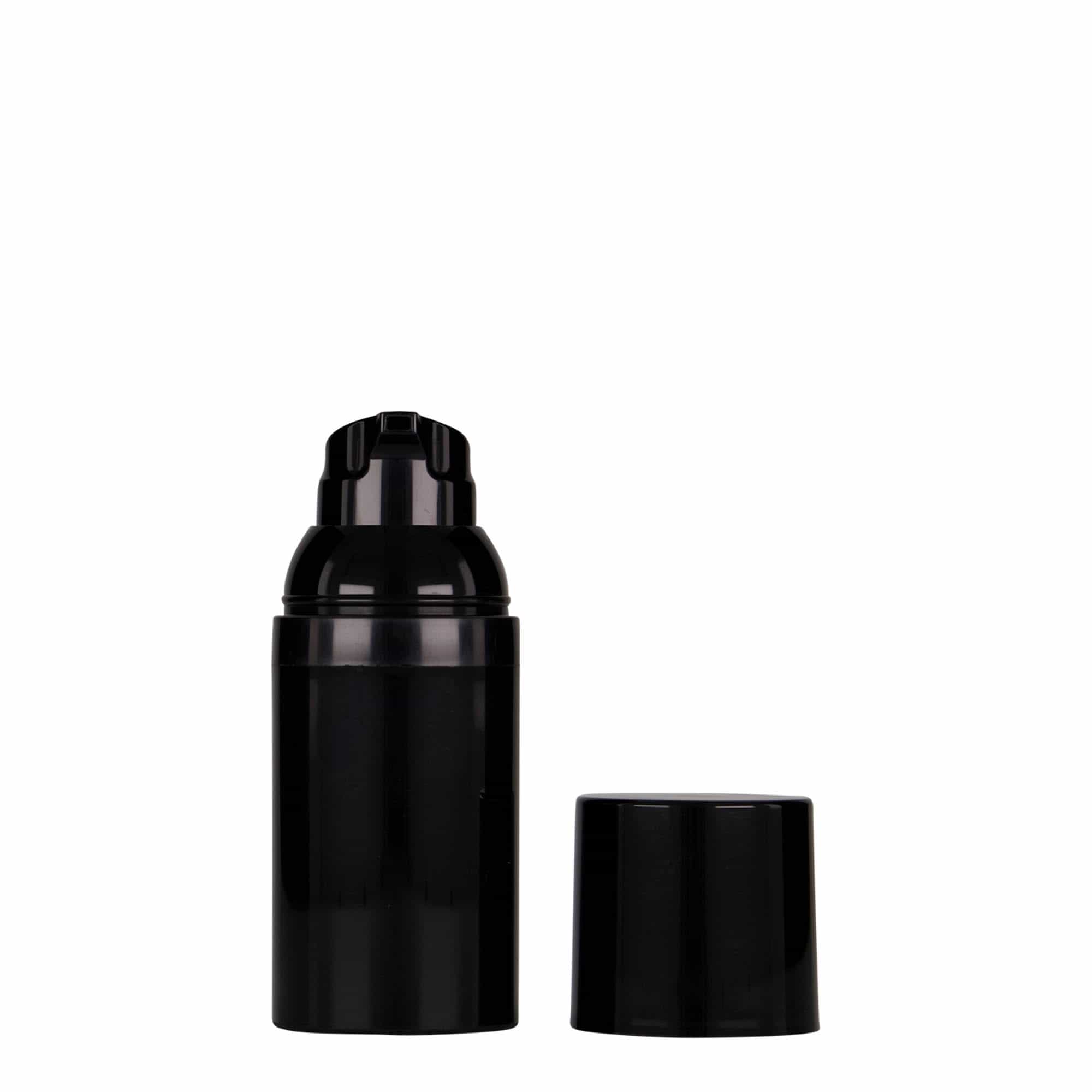 30 ml Airless dozator 'Mezzo', PP-plastika, crni