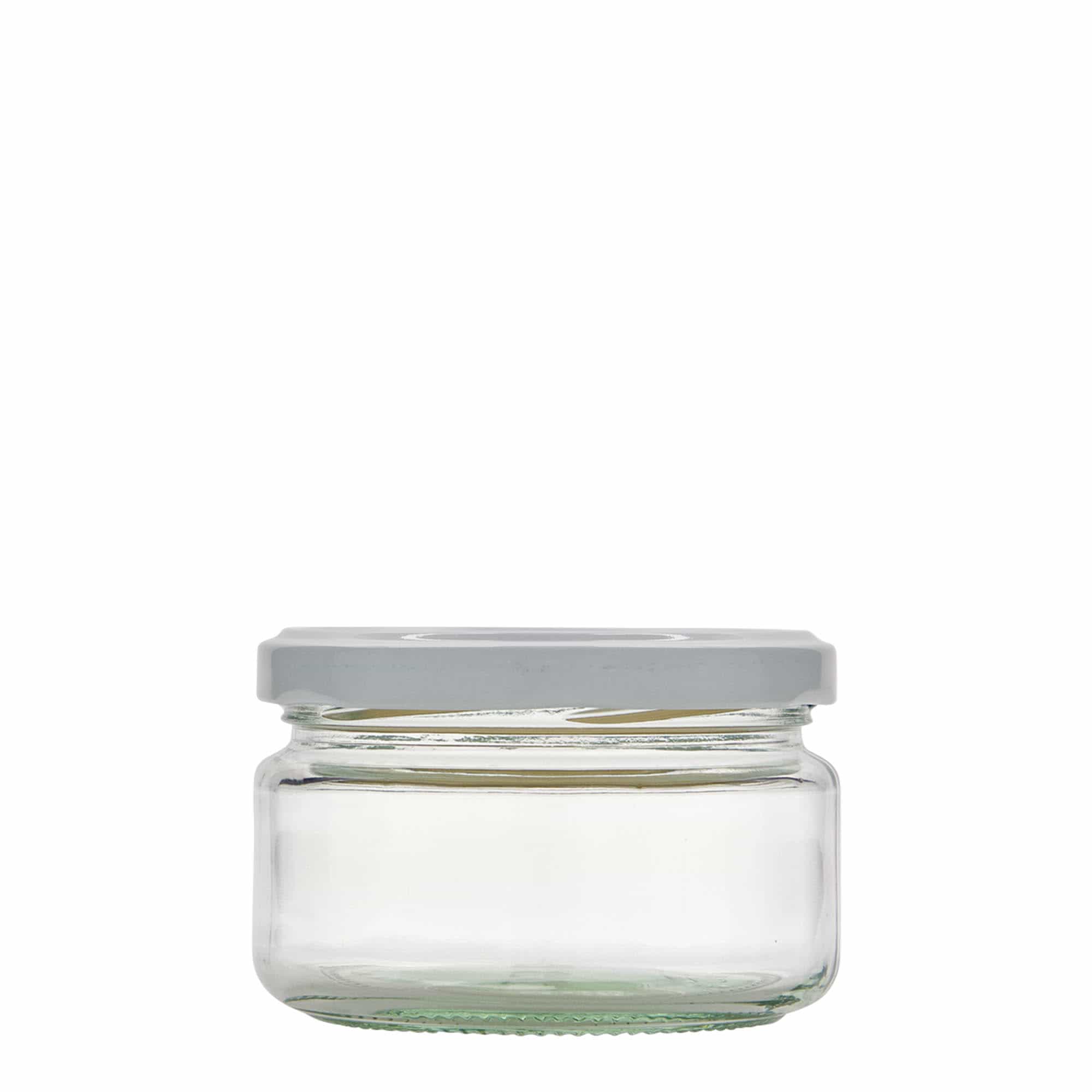 230 ml plosnata okrugla staklenka, otvor: Twist-Off (TO 82)