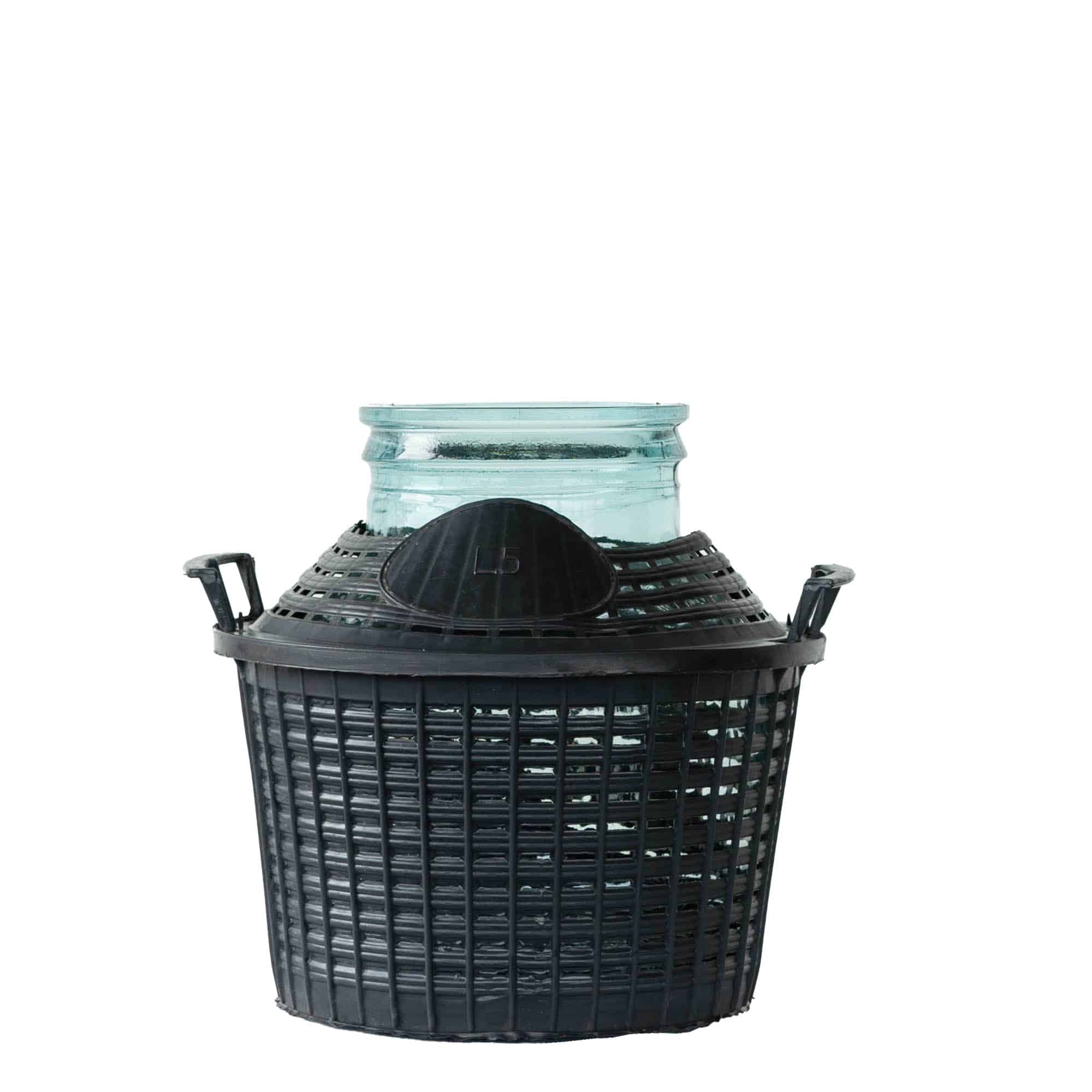Demižon 5 l sa širokim grlom, staklo, otvor: klizni poklopac Demižon 5 l sa širokim grlom, staklo, otvor: klizni poklopac