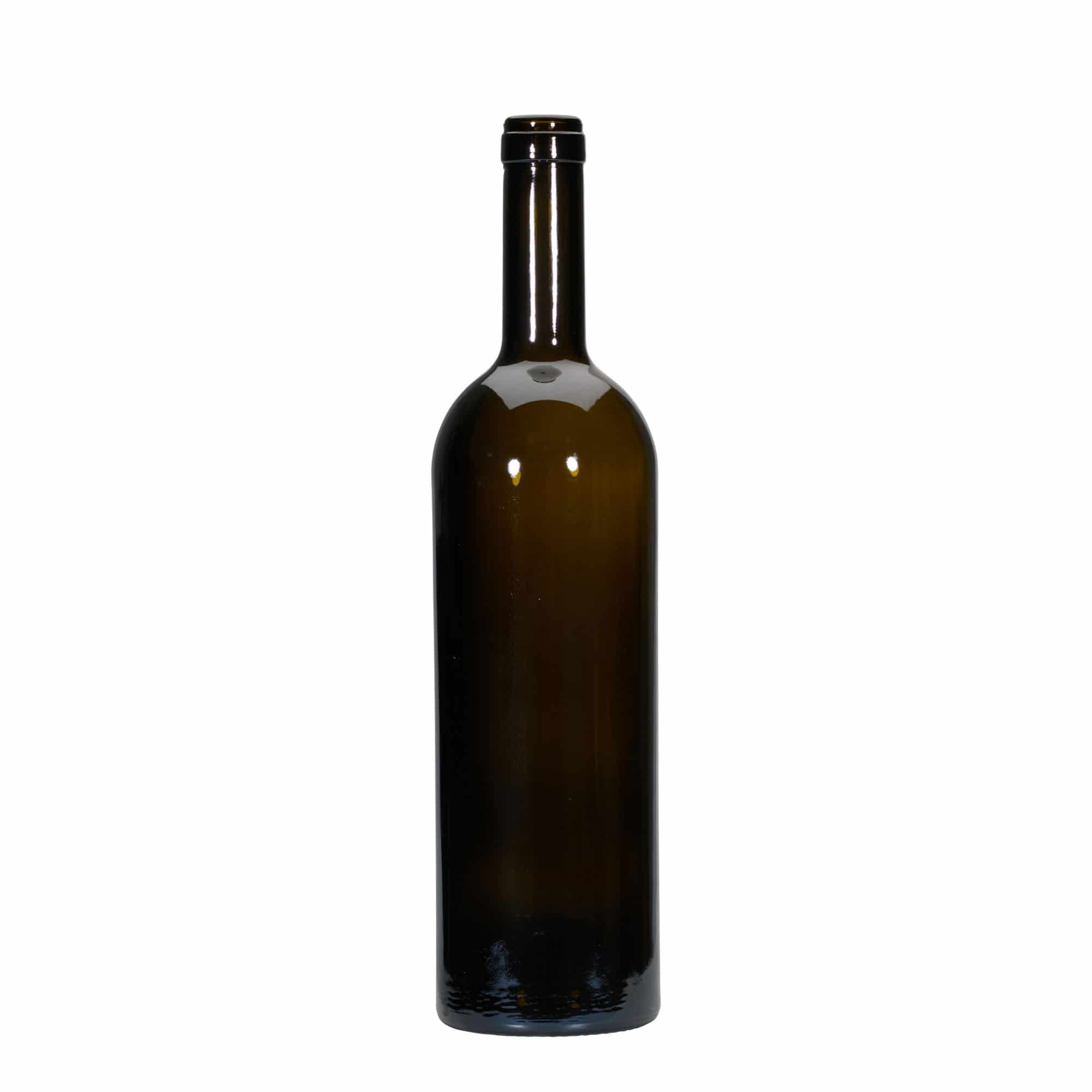 Boca za vino 750 ml 'Golia', antikno zelena, otvor: pluteni čep Boca za vino 750 ml 'Golia', antikno zelena, otvor: pluteni čep