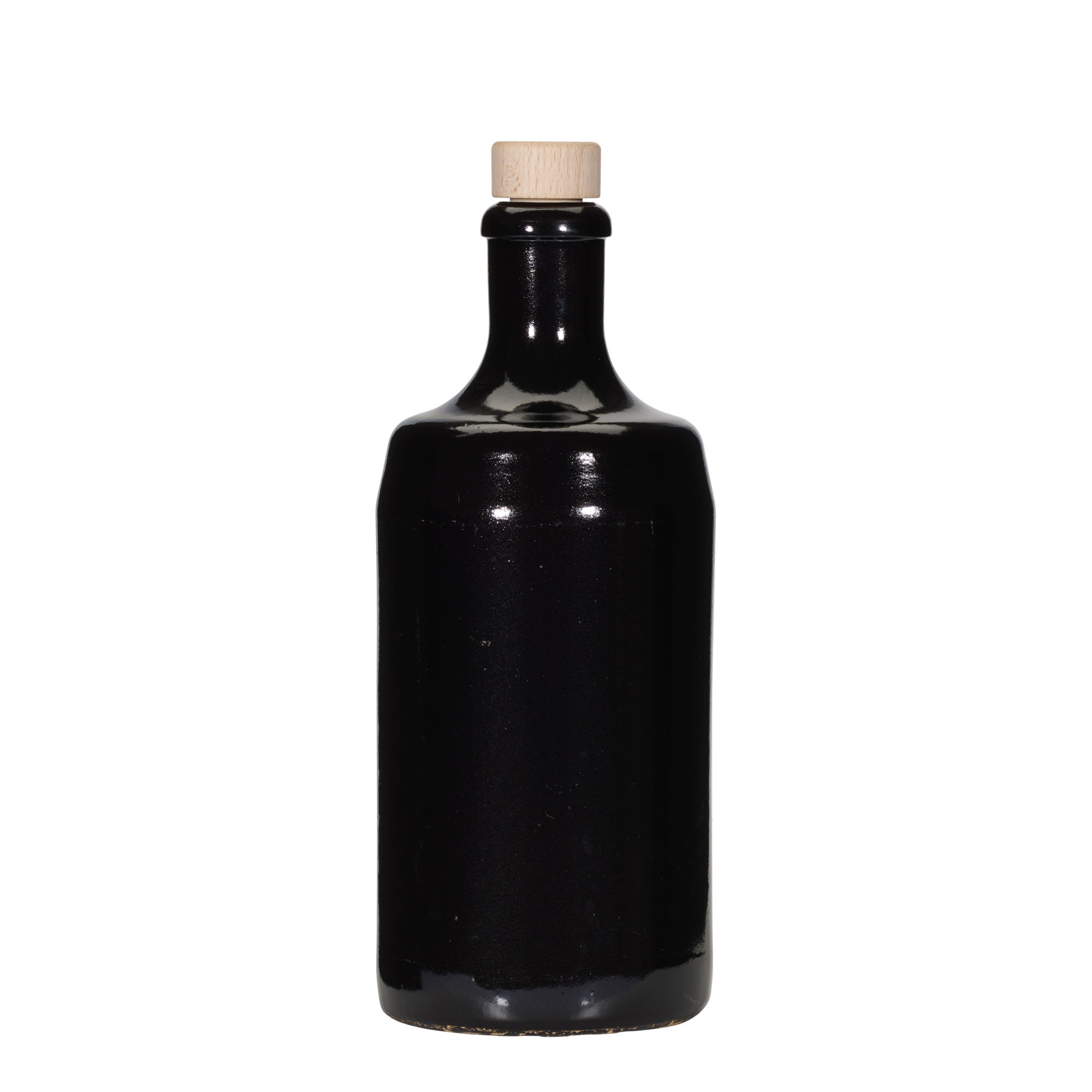 700 ml glineni vrč 'Calvados, kamenina, crni, otvor: pluta' 700 ml glineni vrč 'Calvados, kamenina, crni, otvor: pluta'