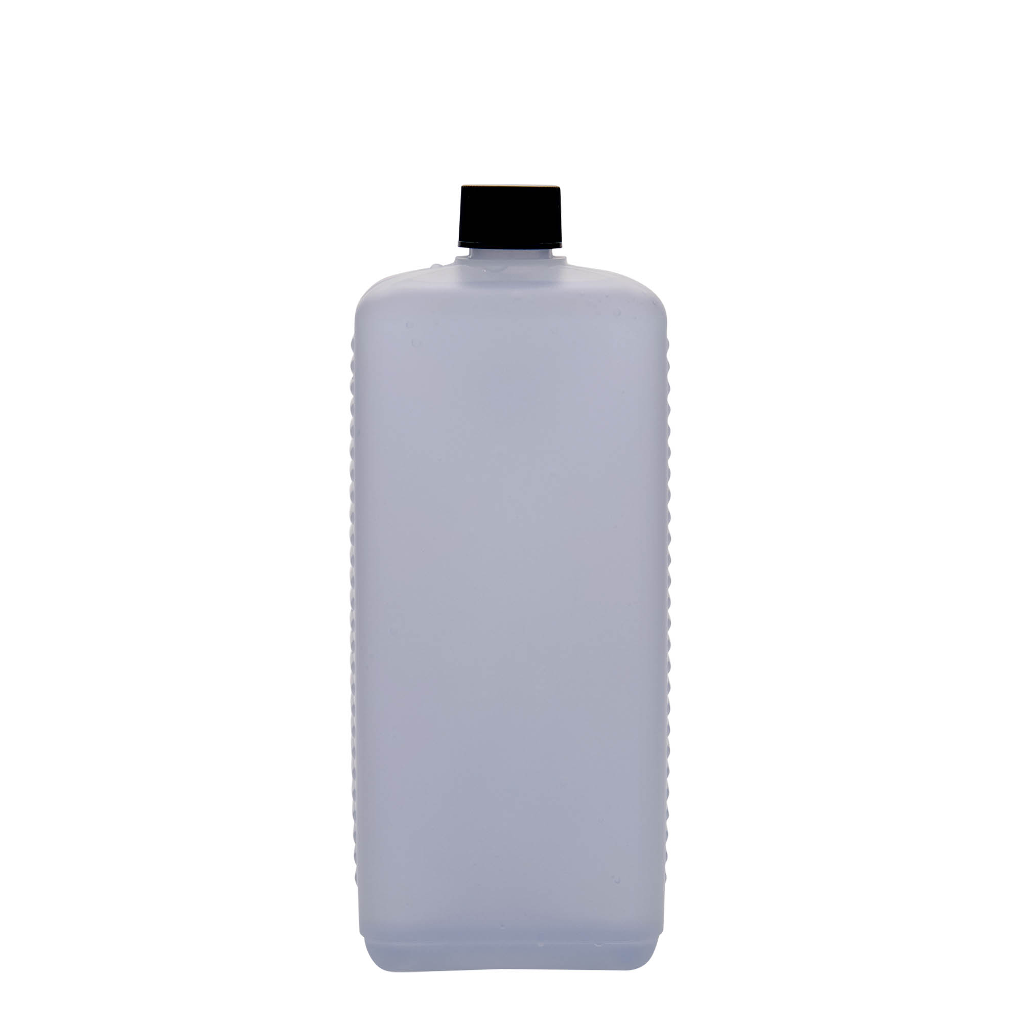1.000 ml kanister boca, pravokutna, HDPE plastika, prirodna, grlo: DIN 25 EPE