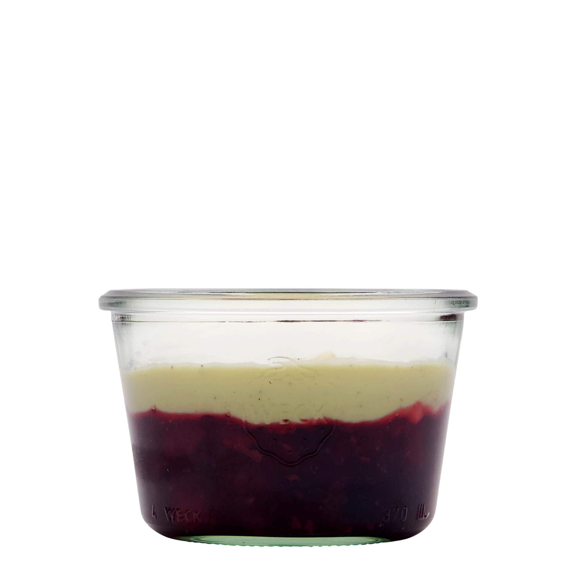 370 ml WECK staklenka za okretanje, otvor: okrugli rub