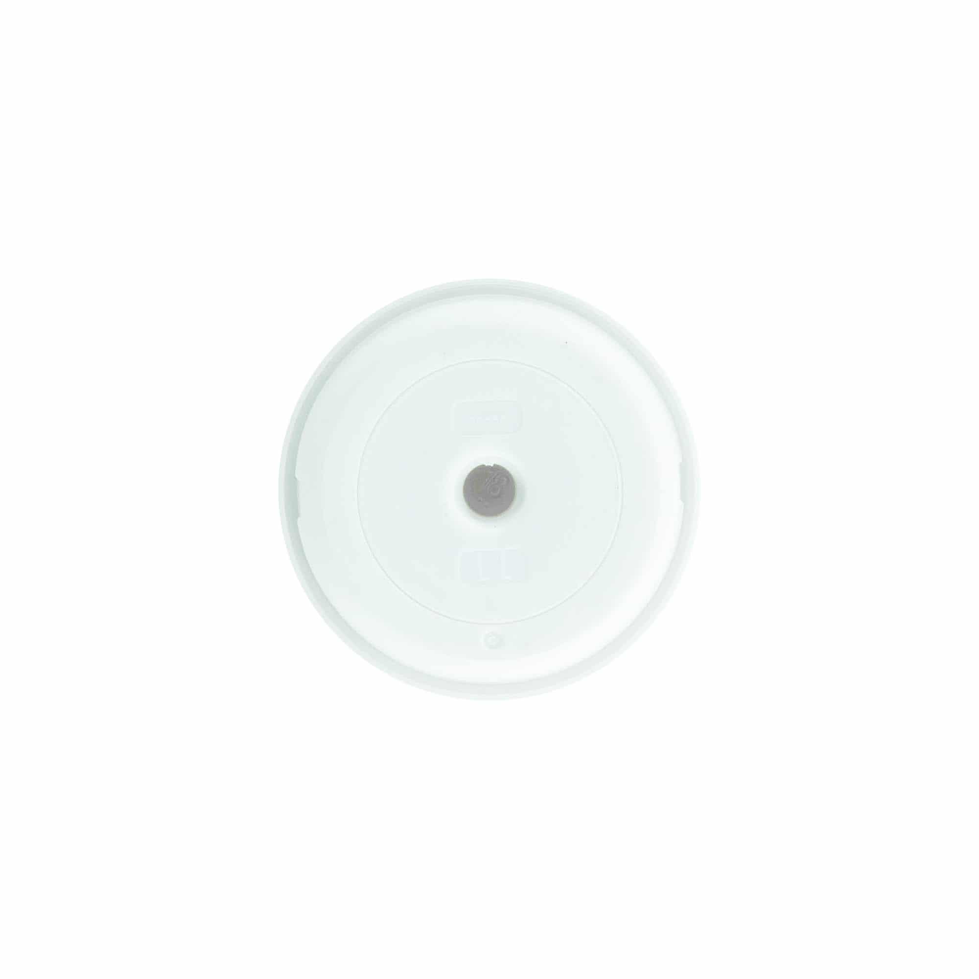 Pumpa za doziranje Airless „Mezzo“, tip D, PP plastika, bijela s mat srebrnom metalik kapom