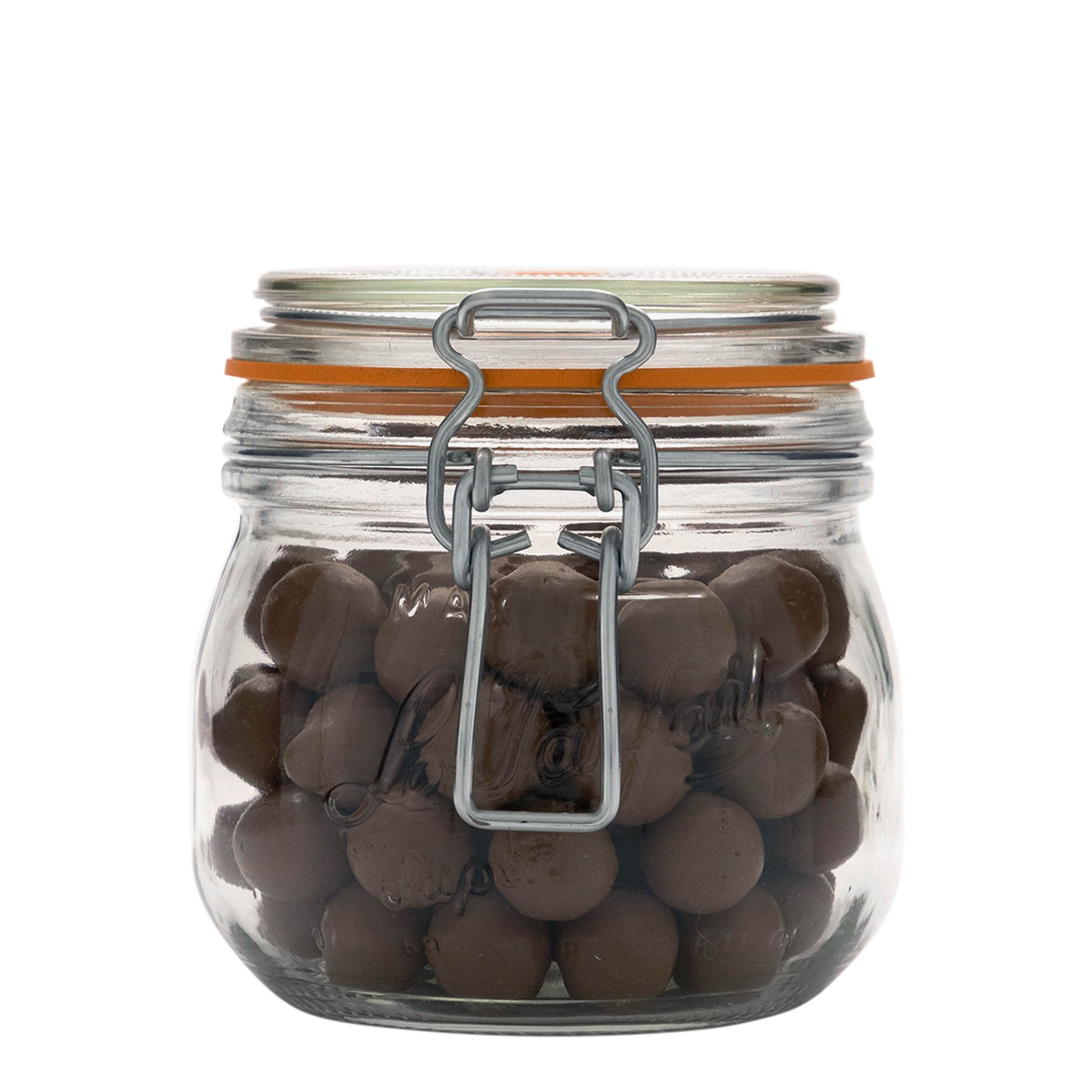 500 ml staklenka s metalnim zatvaračem 'Le Parfait Super Bocal', otvor: metalni zatvarač s kopčom 500 ml staklenka s metalnim zatvaračem 'Le Parfait Super Bocal', otvor: metalni zatvarač s kopčom