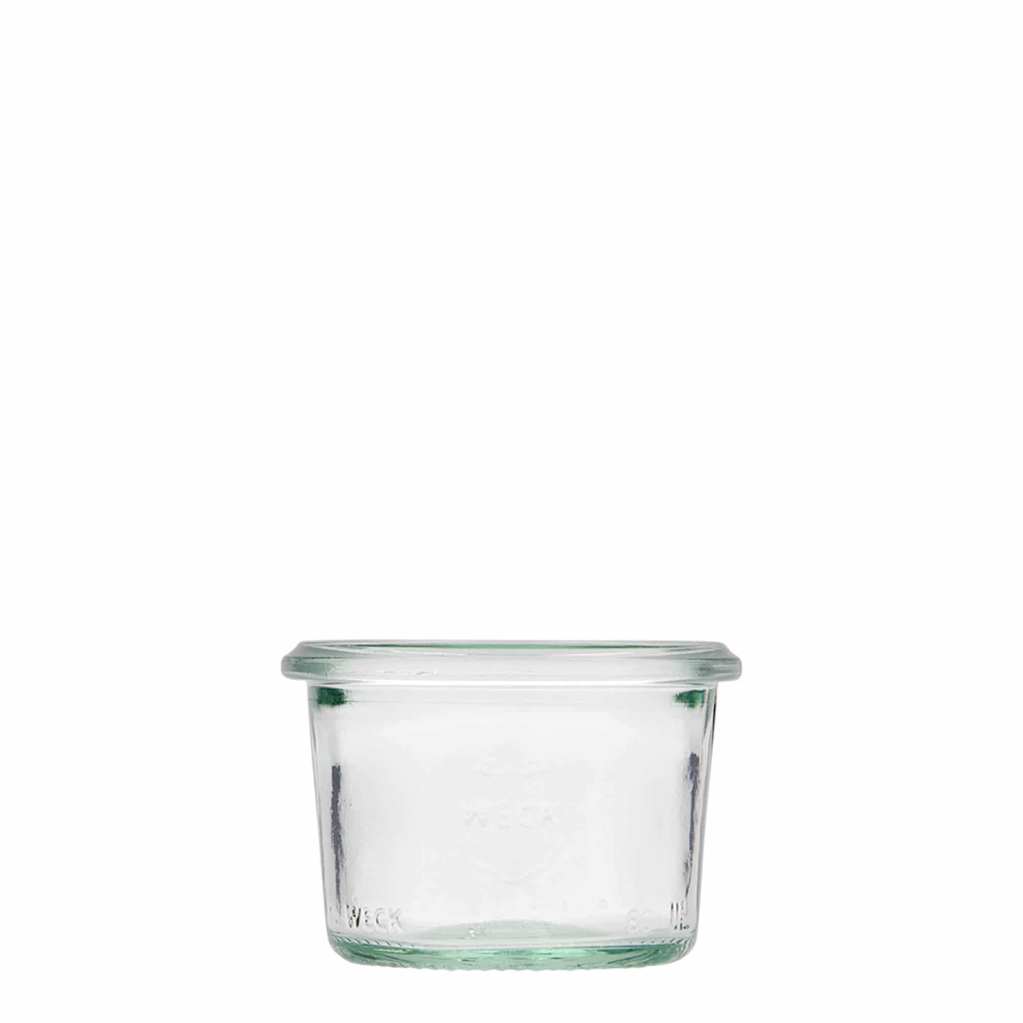 80 ml WECK staklenka za okretanje, otvor: okrugli rub