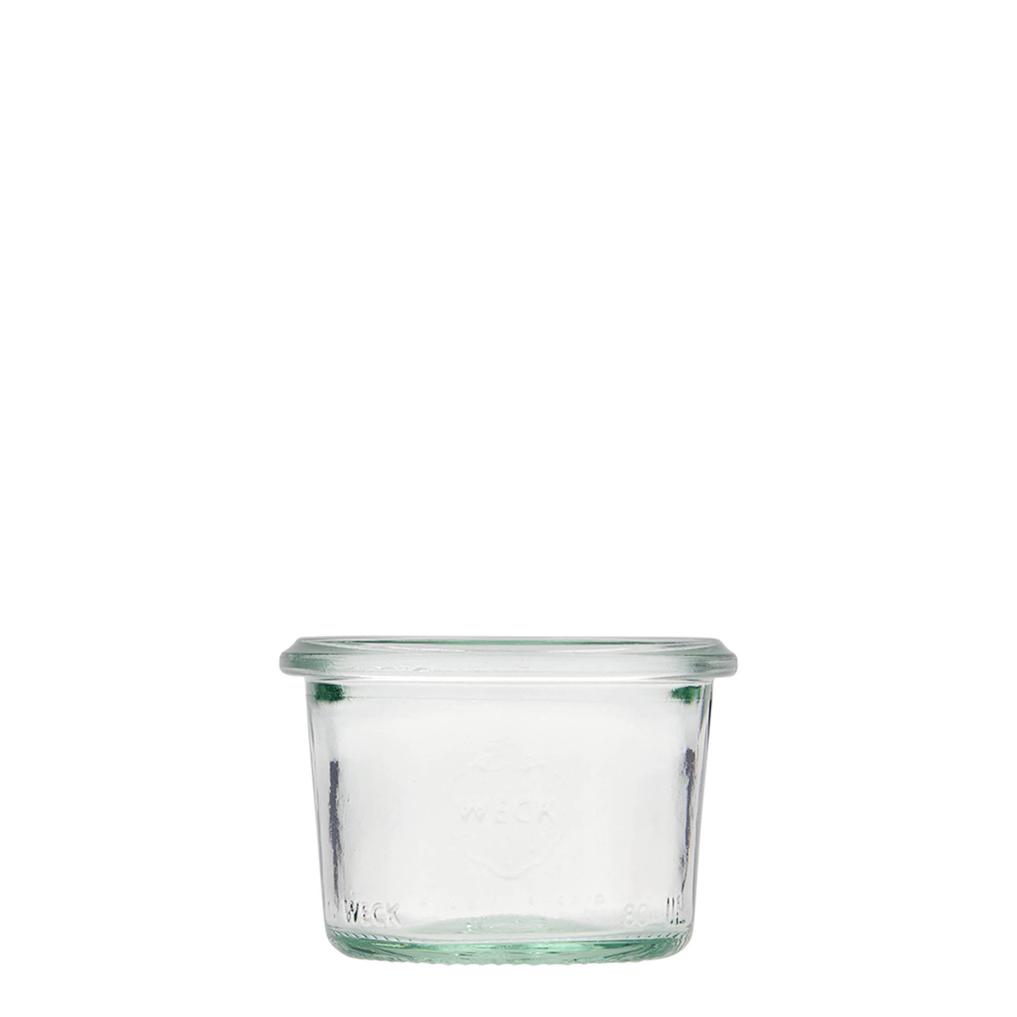 80 ml WECK staklenka za okretanje, otvor: okrugli rub