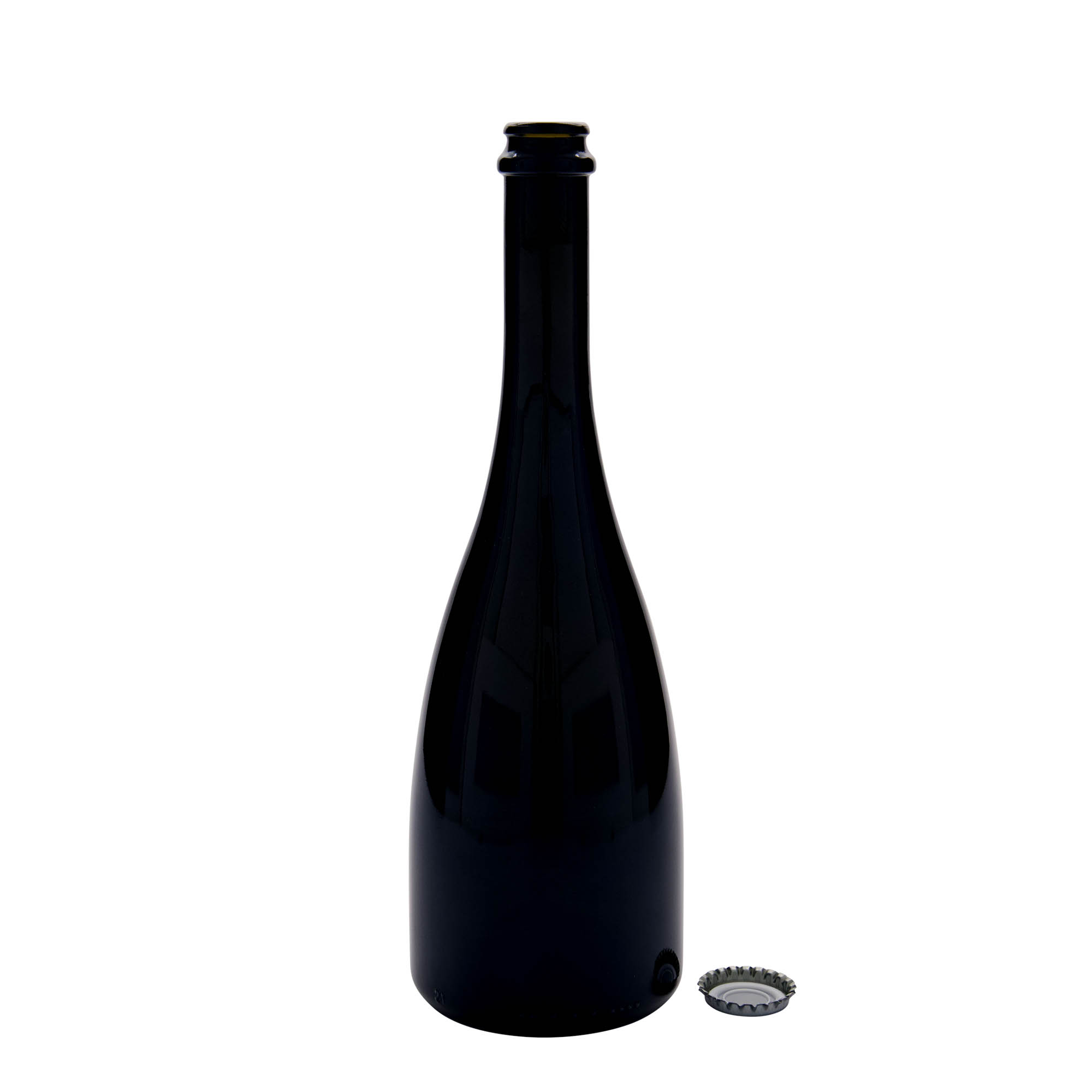 750 ml boca za pivo/šampanjac 'Tosca', staklo, antikno zeleno, grlo: krunski čep 750 ml boca za pivo/šampanjac 'Tosca', staklo, antikno zeleno, grlo: krunski čep