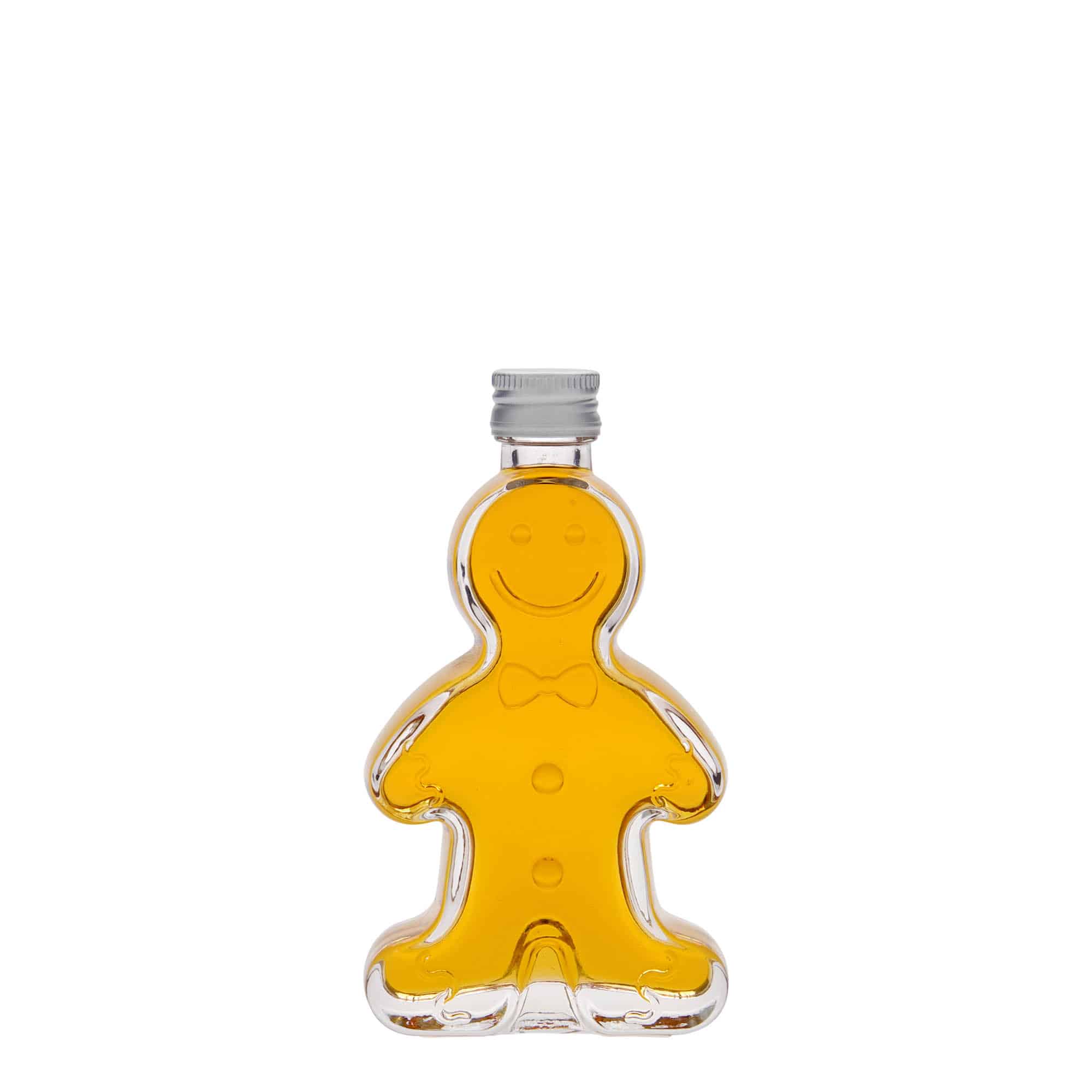 50 ml staklena boca 'Lebkuchenmann', grlo: PP 18