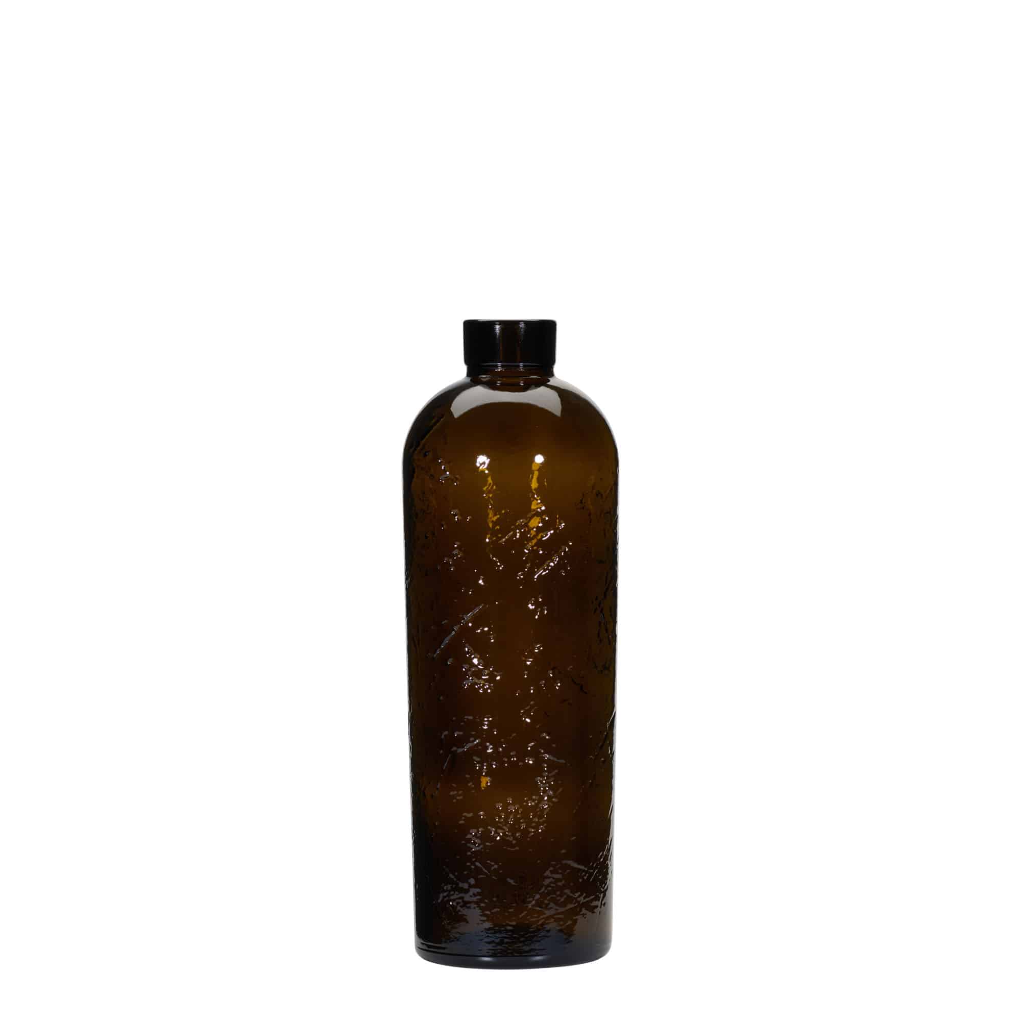 700 ml Wildly Crafted staklena boca 'Natural', smeđa, grlo: pluta