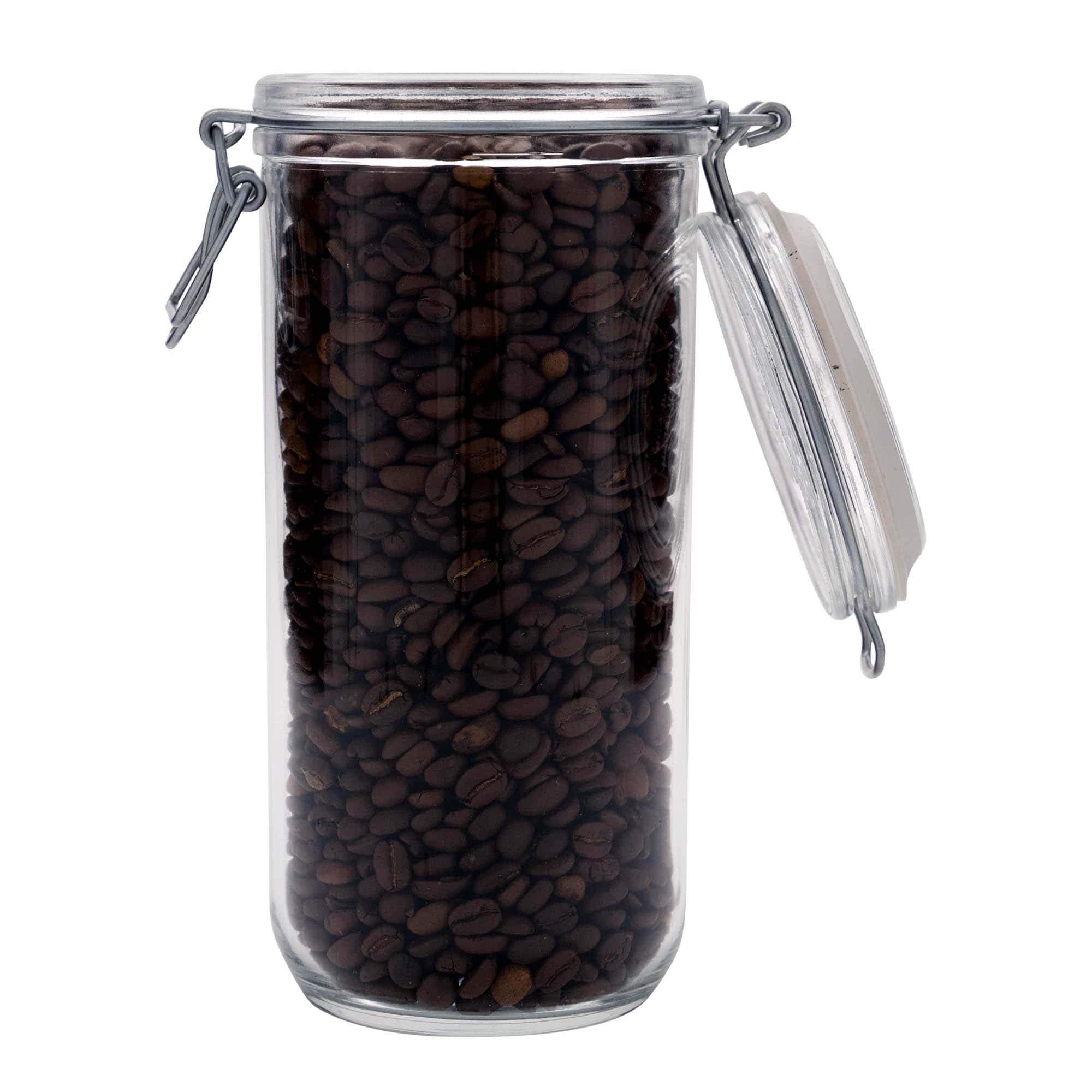 1.000 ml staklena tegla s žičanim zatvaračem 'Fido', otvor: žičani zatvarač