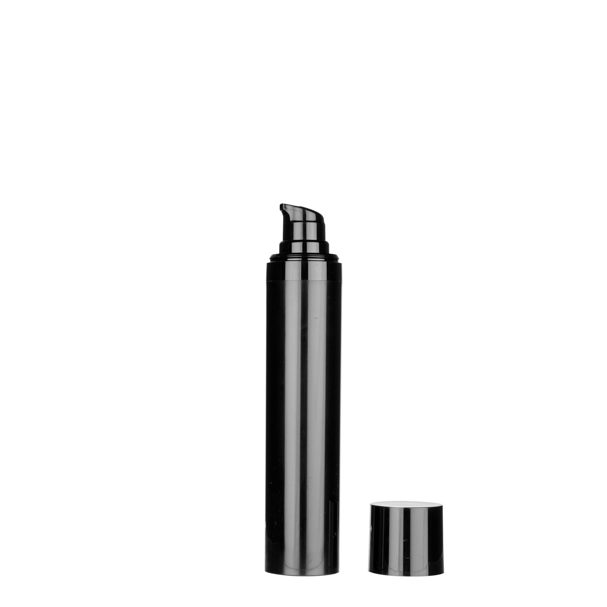 50 ml Airless dozirnik 'Micro', PP-plastika, crni