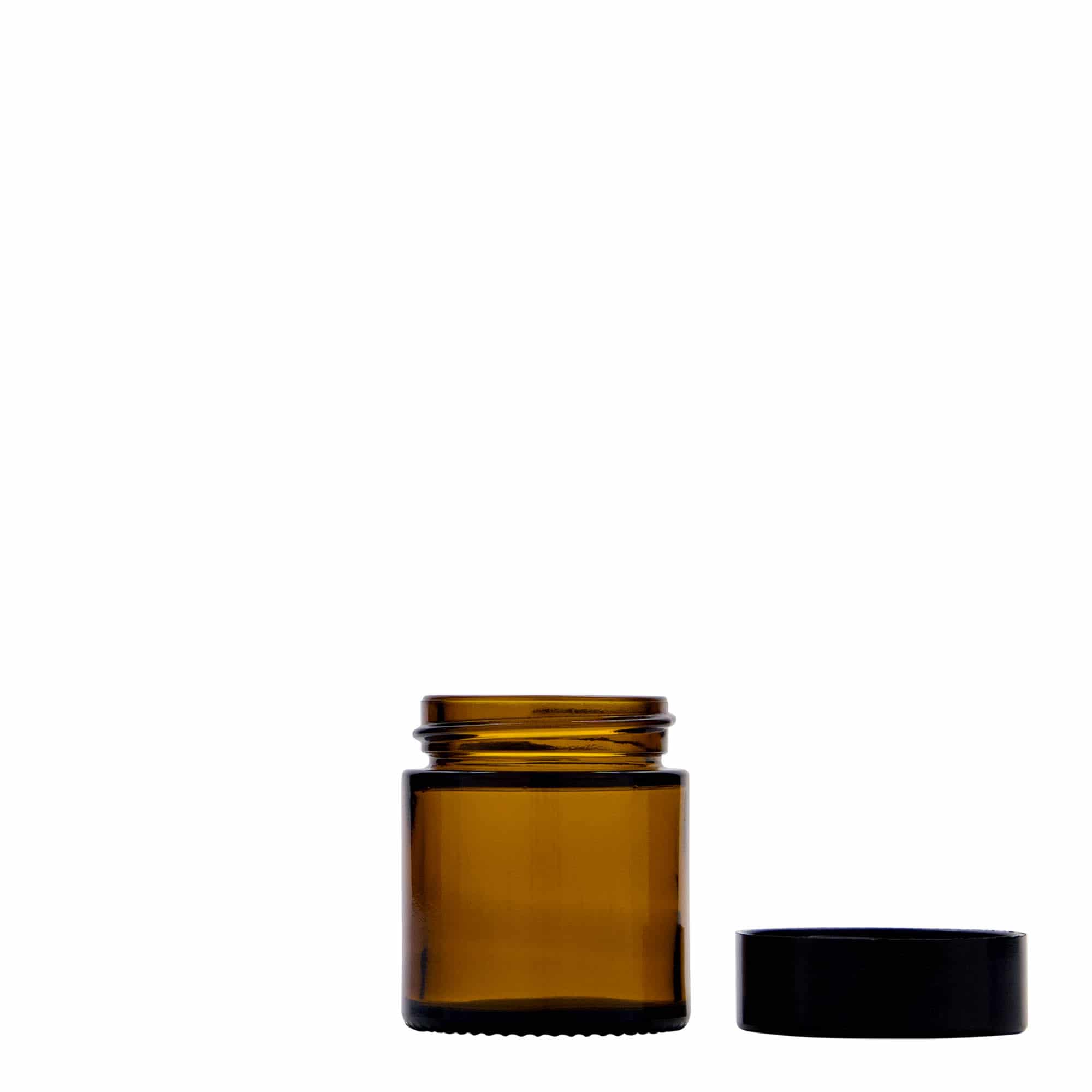 30 ml teglica 'Brown Line', staklo, smeđa, otvor: navojni zatvarač