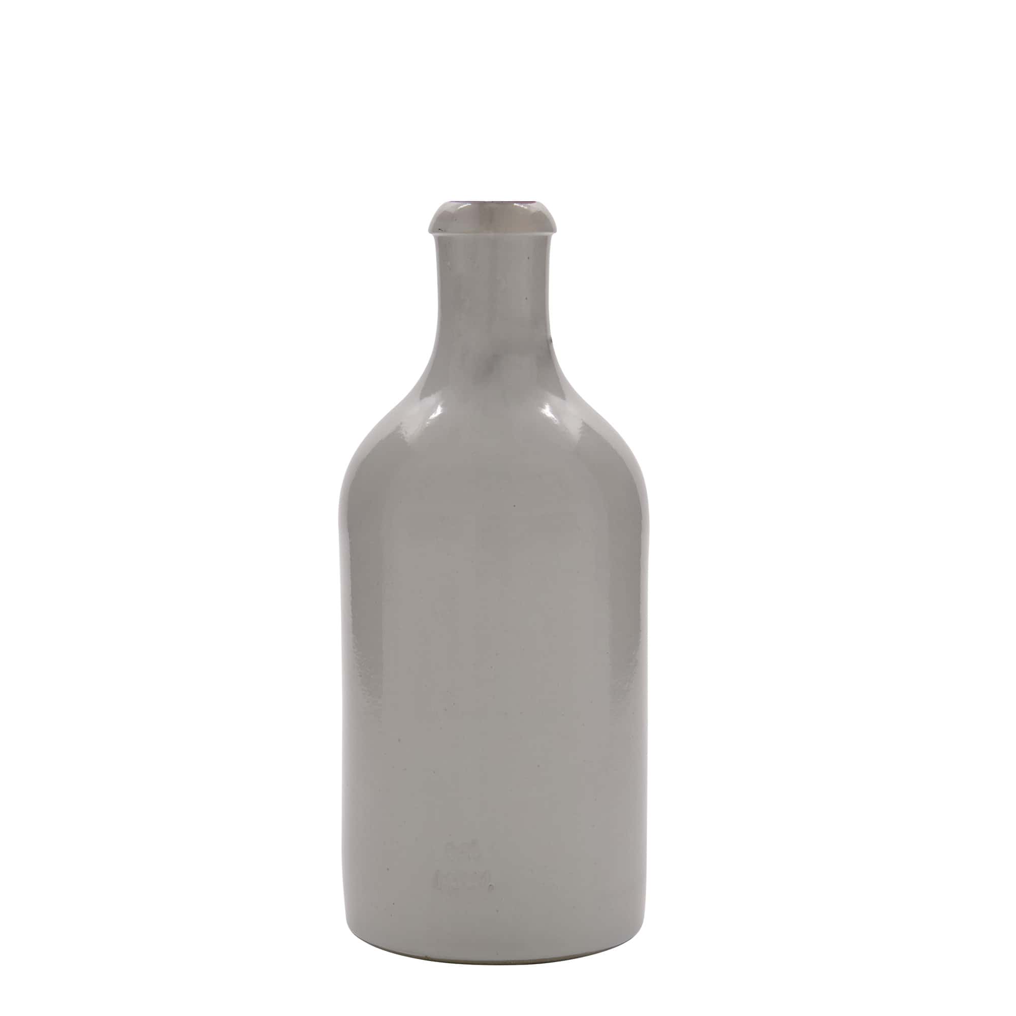 Glineni vrč 500 ml, keramika, bijeli, otvor: mehanički zatvarač Glineni vrč 500 ml, keramika, bijeli, otvor: mehanički zatvarač